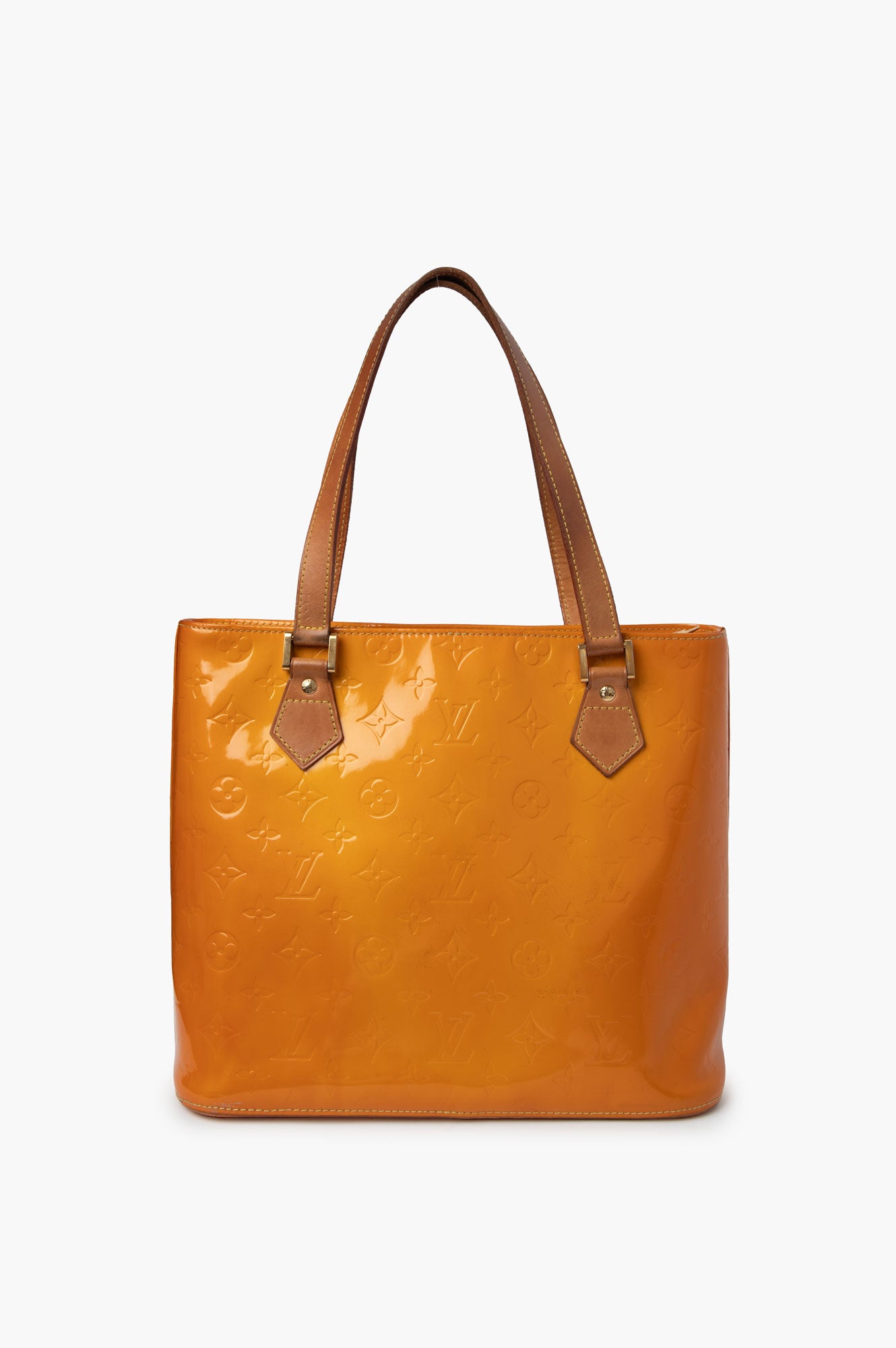 Louis Vuitton Yellow Vernis Houston Tote