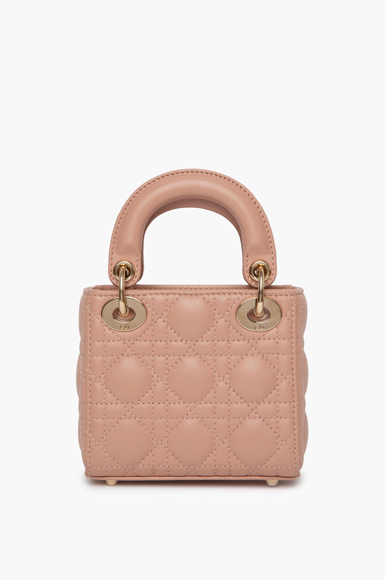 Christian Dior Lady Dior Rose des Vents Cannage Micro Bag