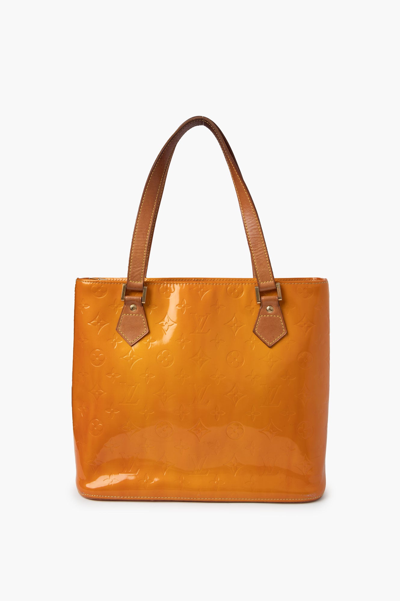 Louis Vuitton Yellow Vernis Houston Tote