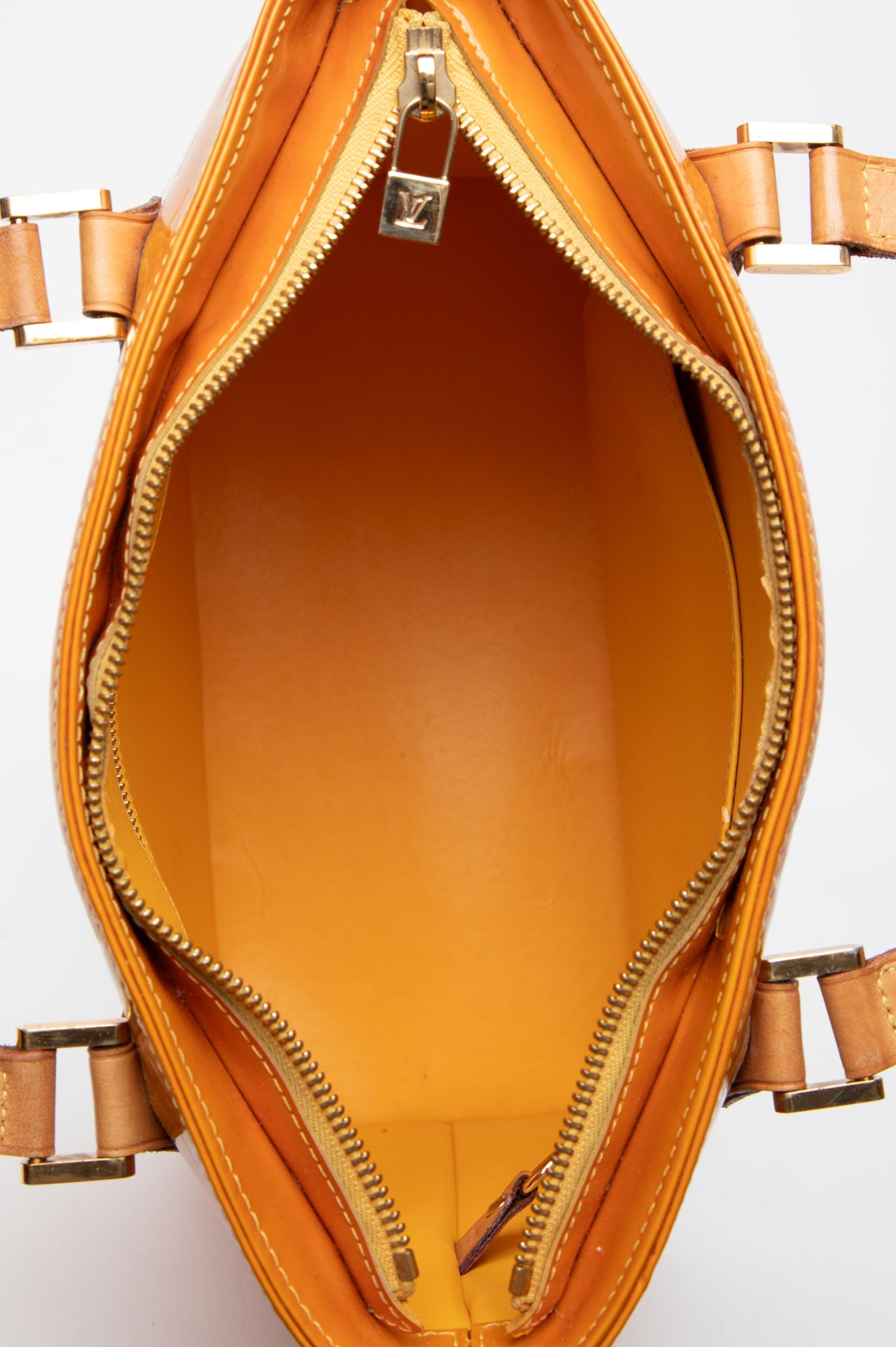 Louis Vuitton Yellow Vernis Houston Tote
