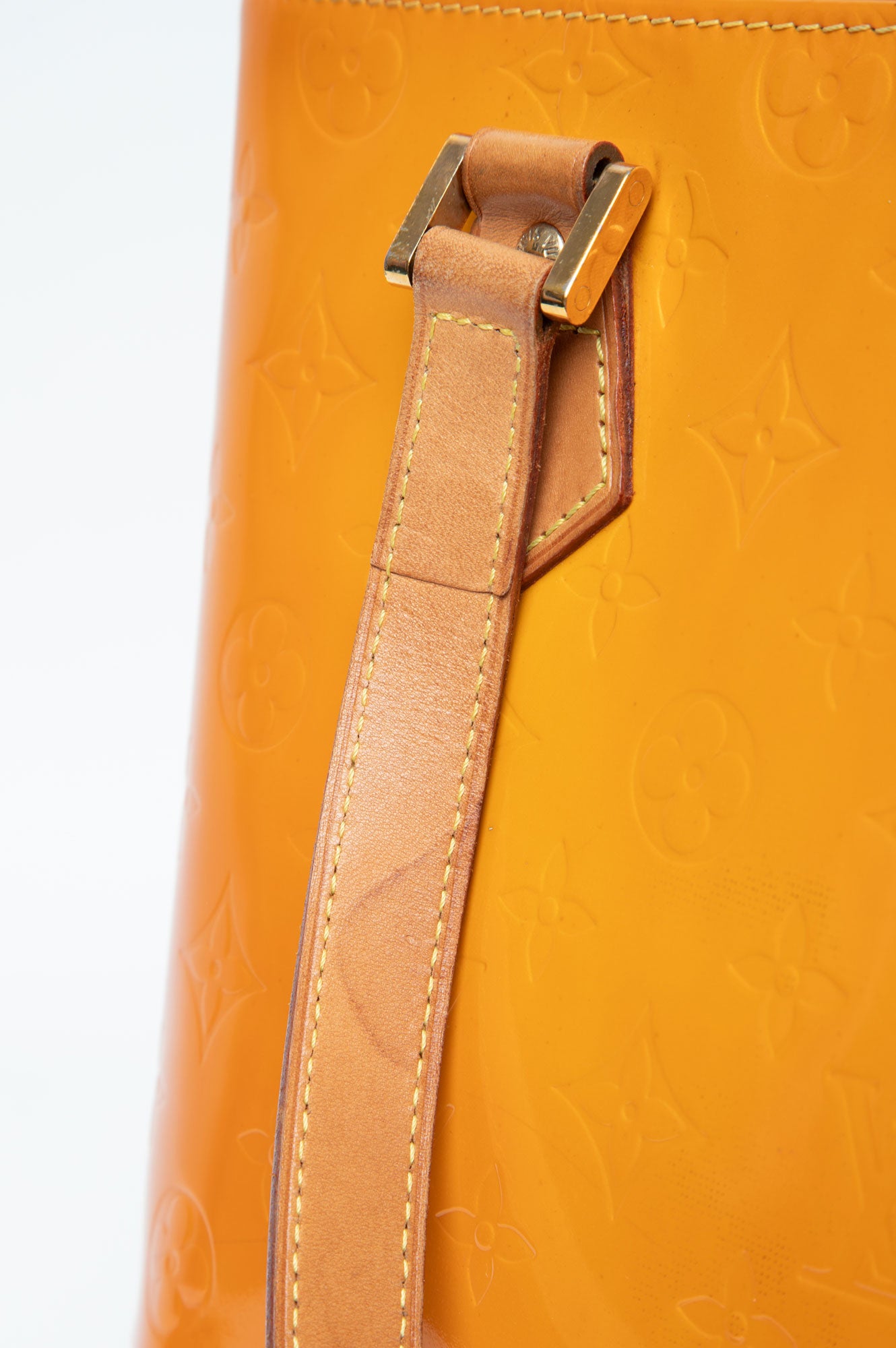 Louis Vuitton Yellow Vernis Houston Tote