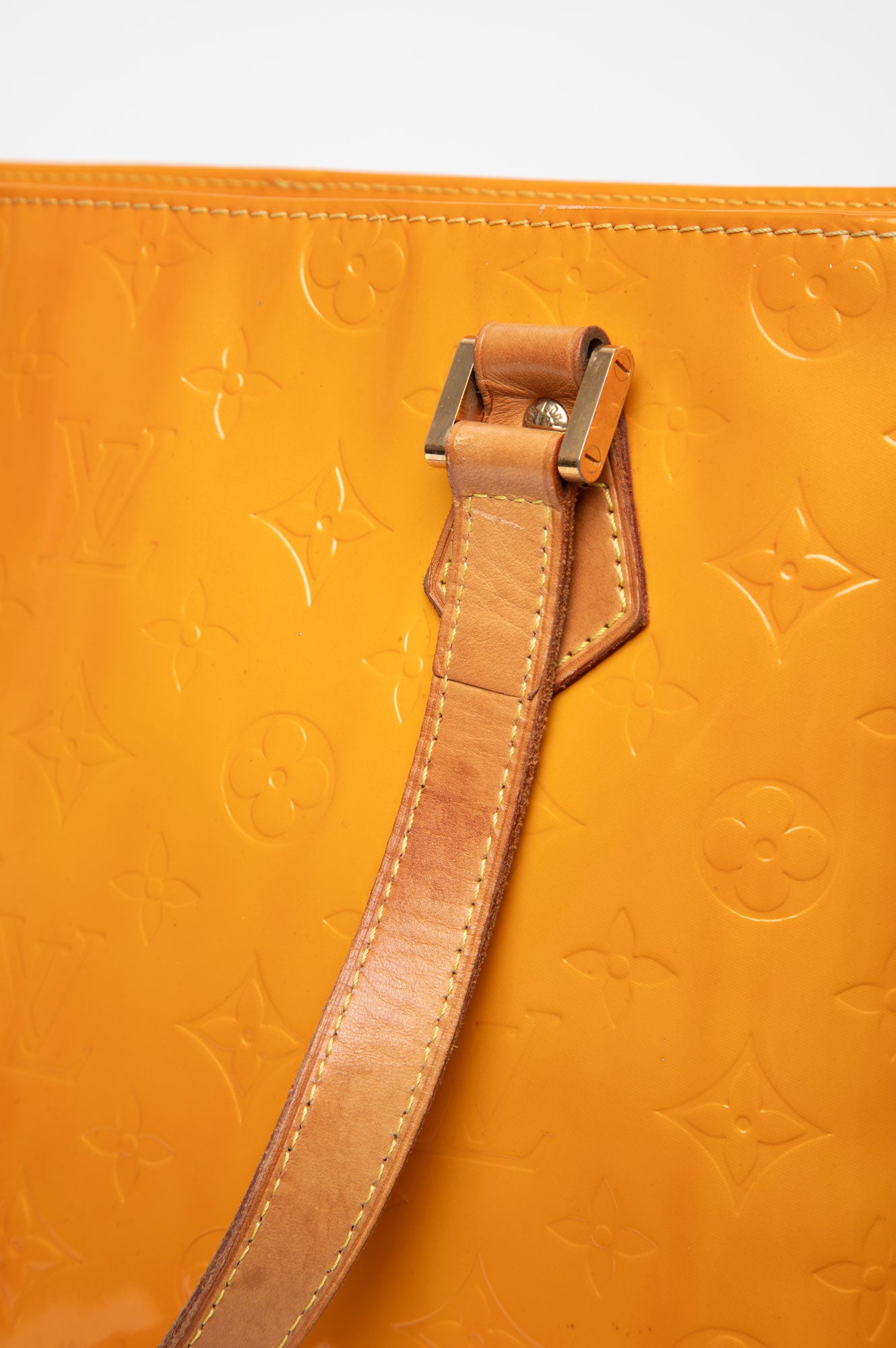 Louis Vuitton Yellow Vernis Houston Tote