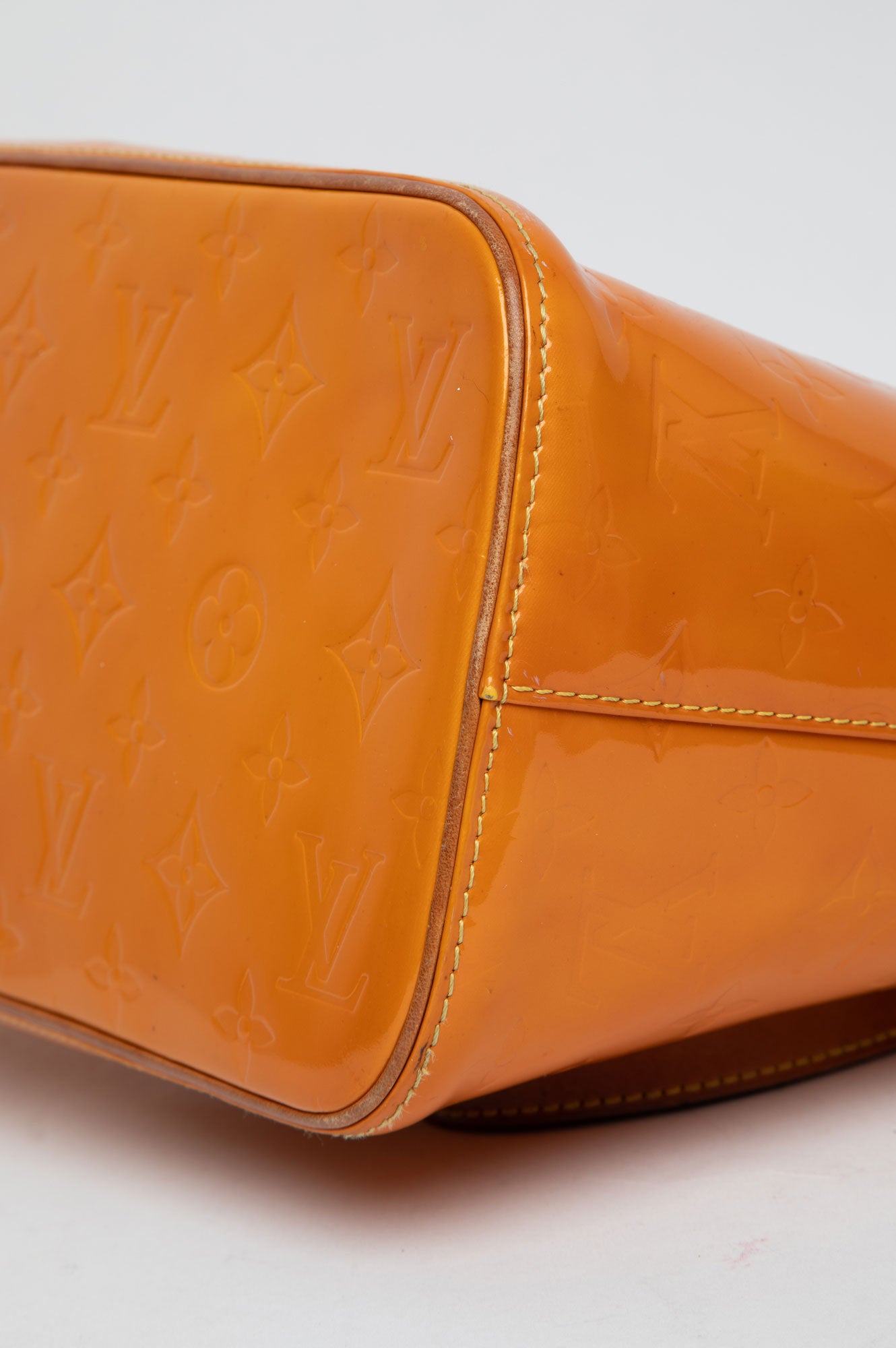 Louis Vuitton Yellow Vernis Houston Tote