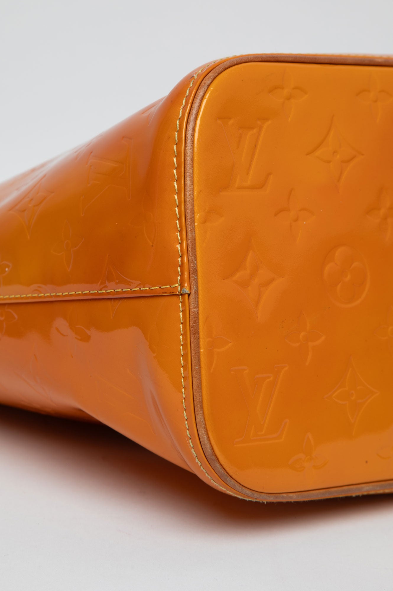 Louis Vuitton Yellow Vernis Houston Tote