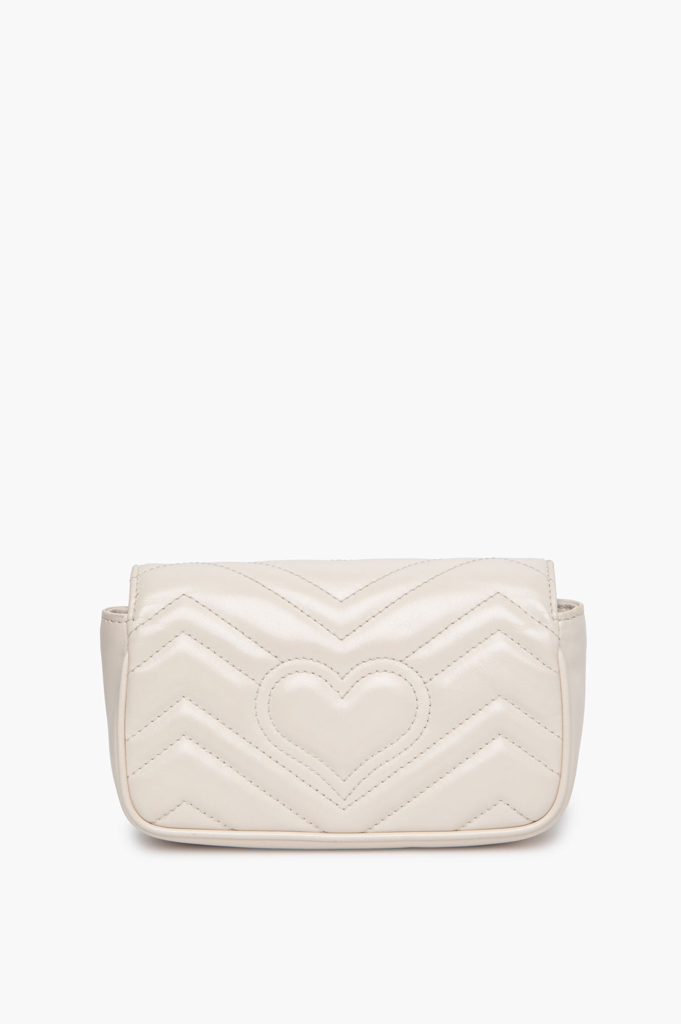 Gucci White GG Marmont Super Mini Bag