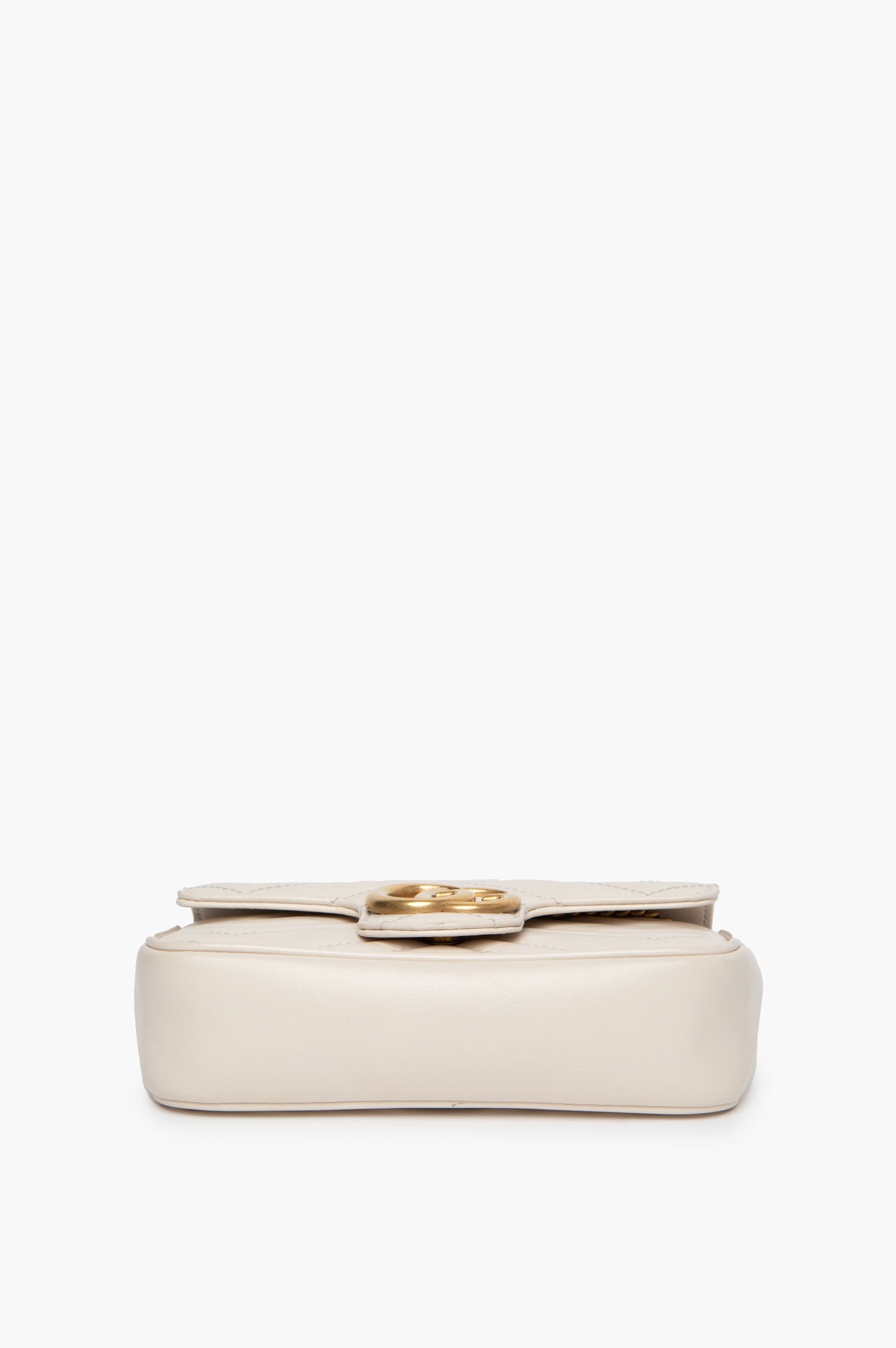 Gucci White GG Marmont Super Mini Bag