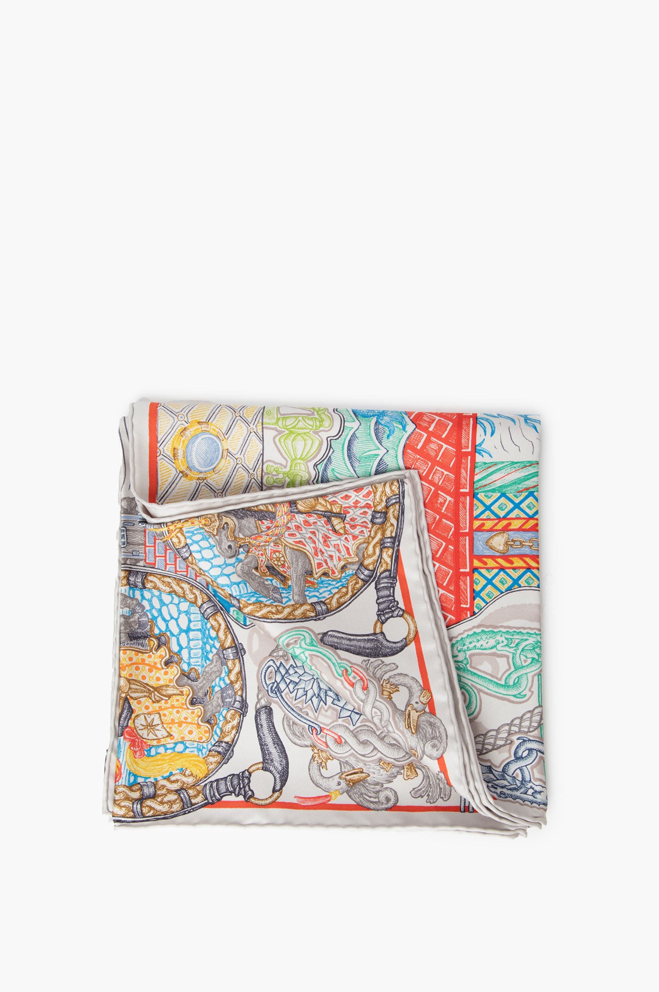 Hermes Super Silk Quest Scarf 90