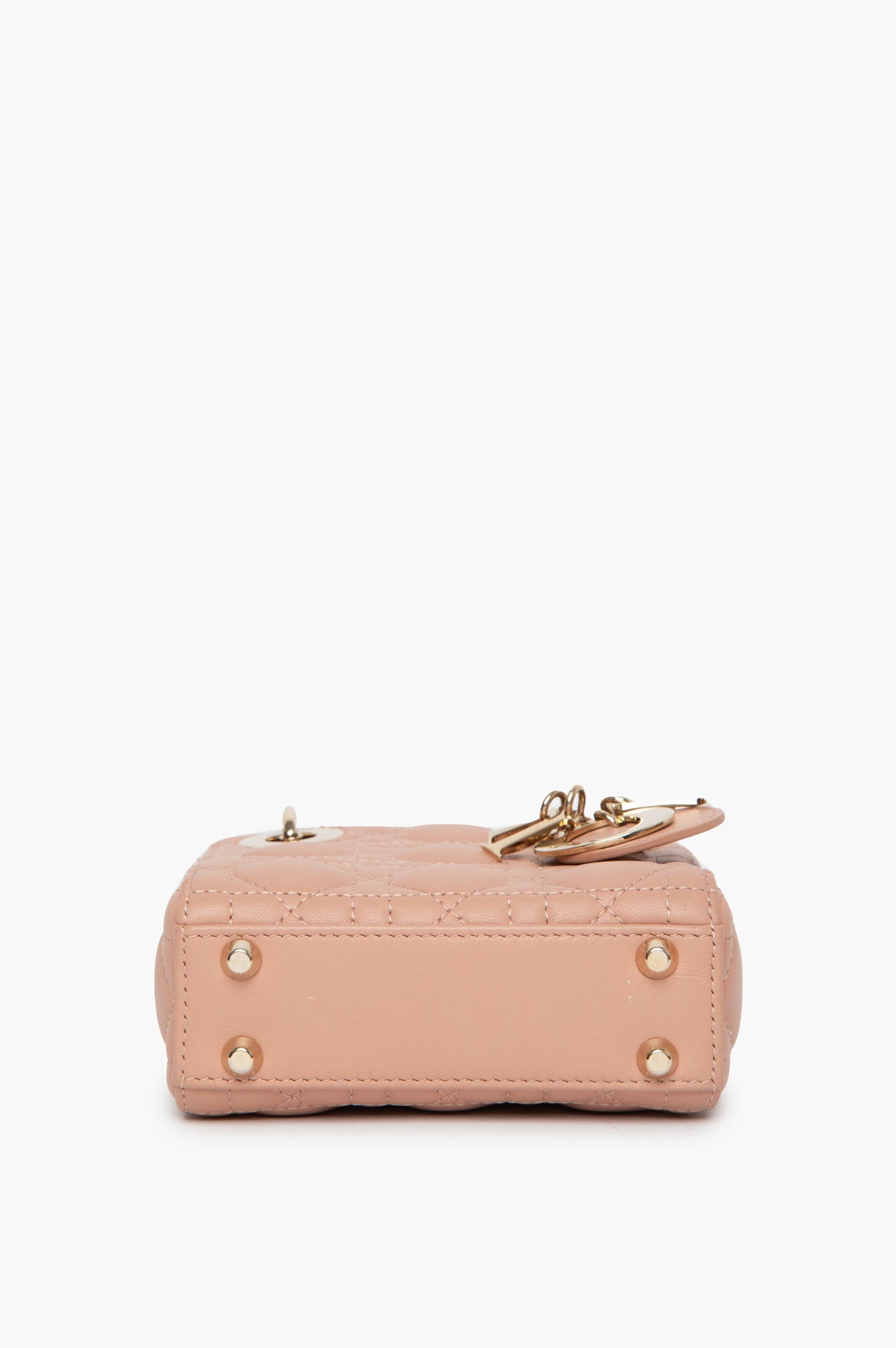 Christian Dior Lady Dior Rose des Vents Cannage Micro Bag