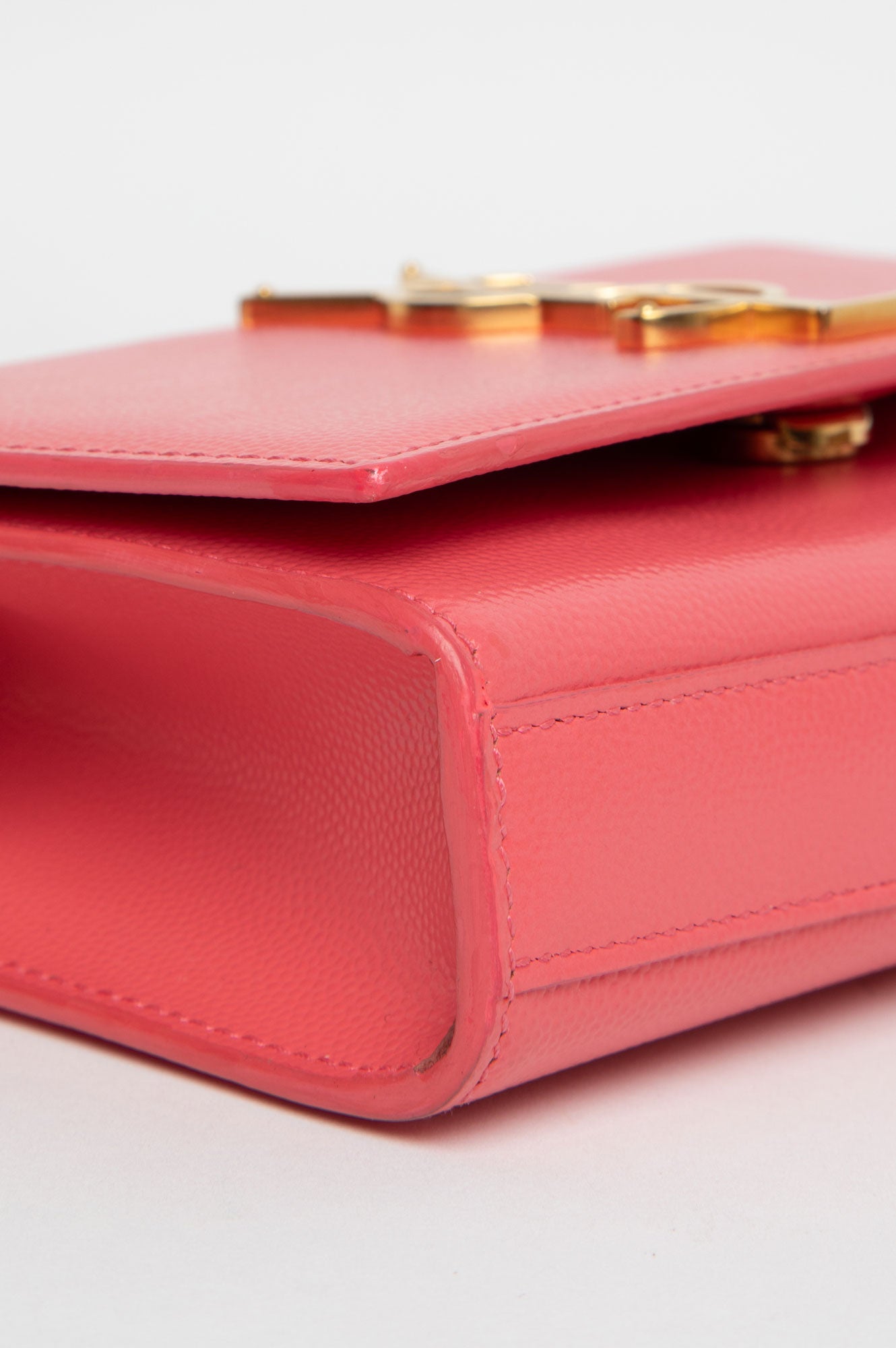 Saint Laurent Pink Leather Small Kate Shoulder Bag