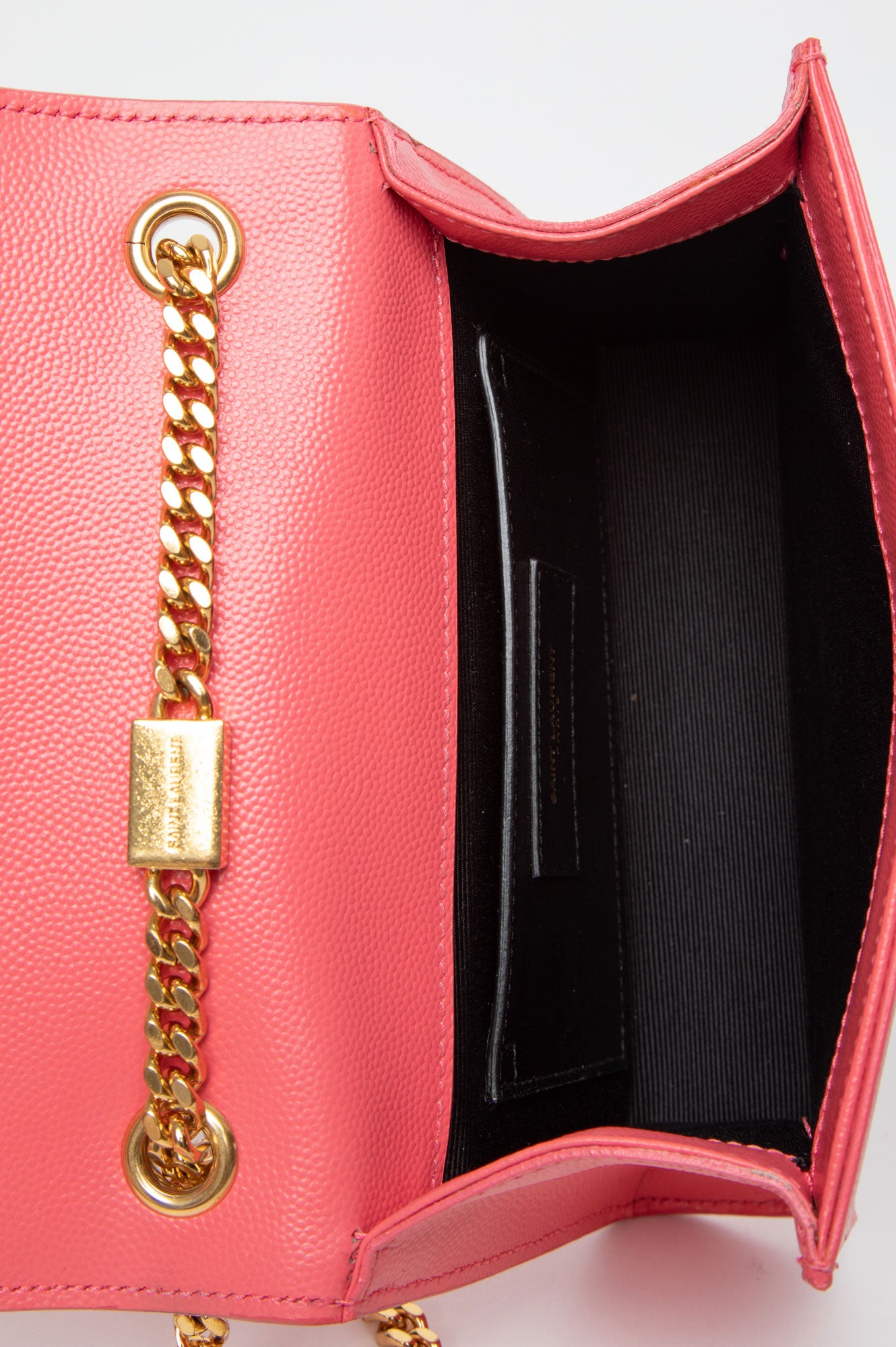 Saint Laurent Pink Leather Small Kate Shoulder Bag