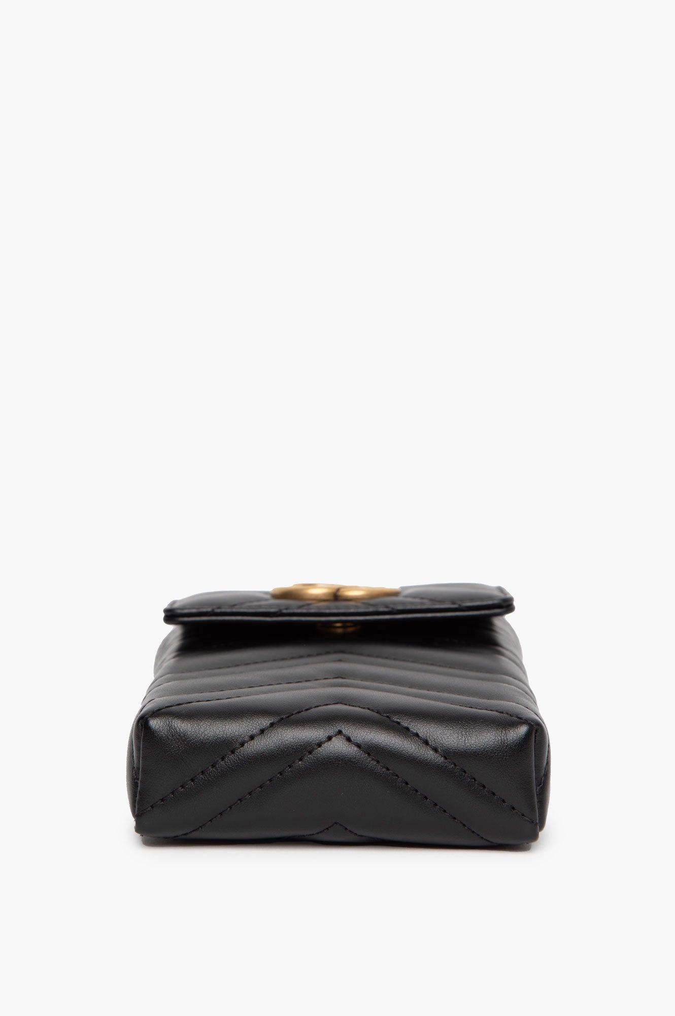 Gucci Black Leather Phone Pouch