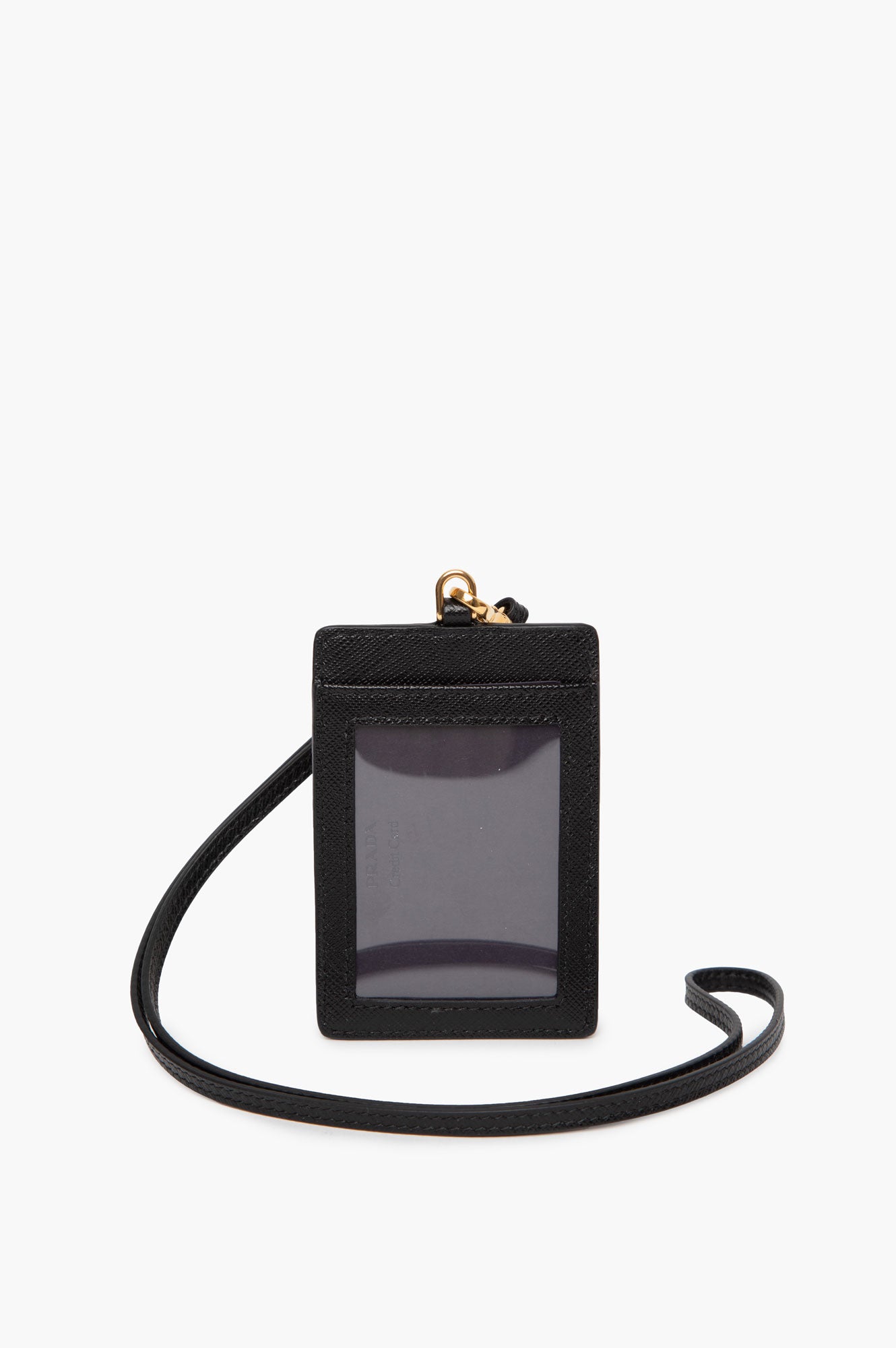 Prada Black Saffiano Name Tag