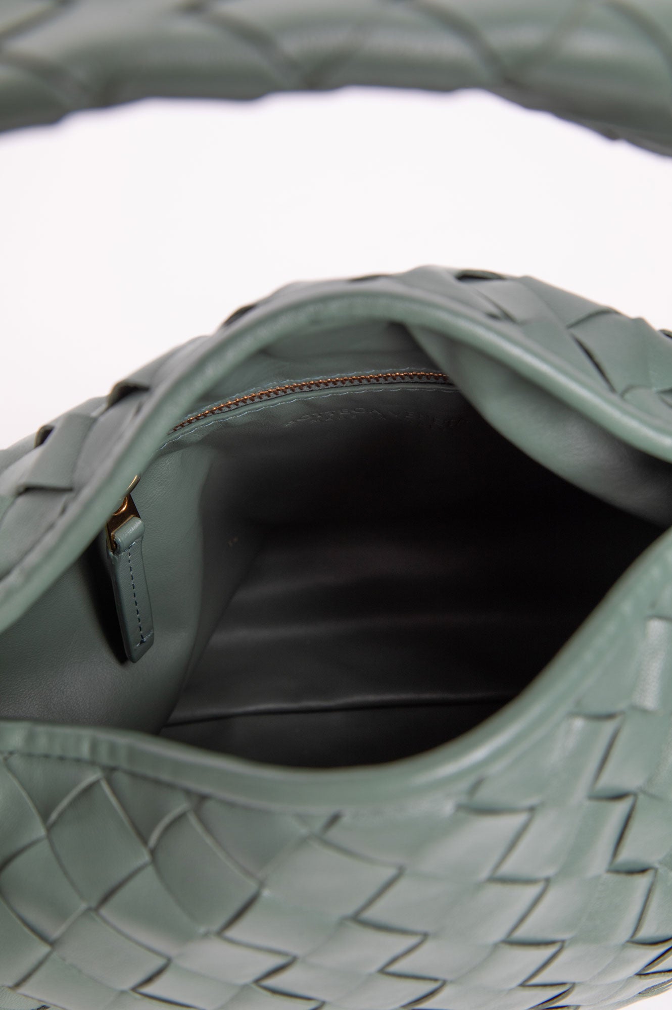 Bottega Veneta Intrecciato Small Hop Aloe Bag