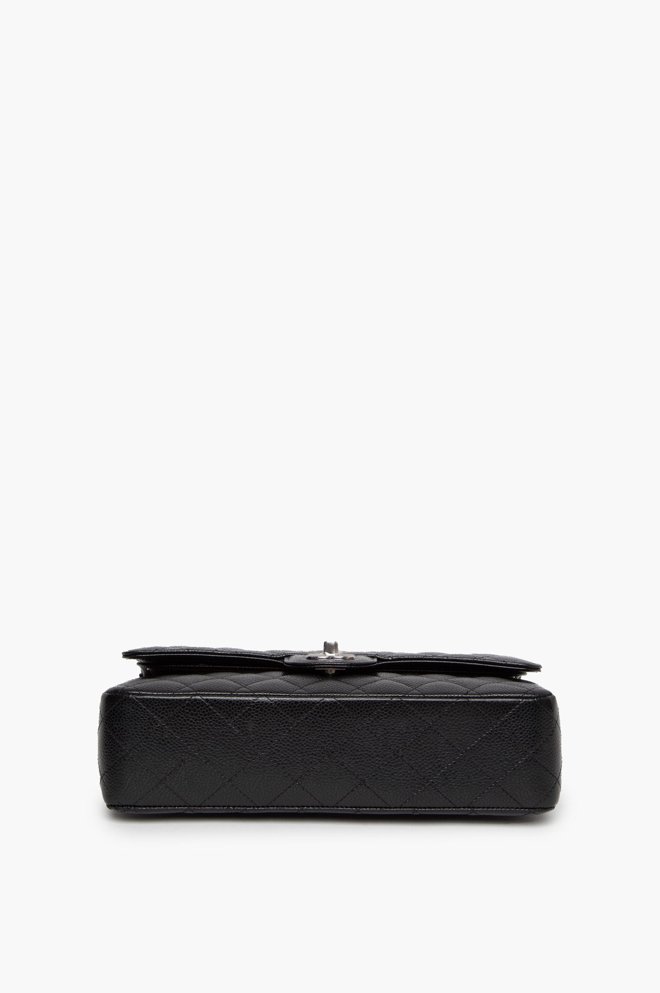 Chanel 2022 Black Caviar Classic Double Flap SHW