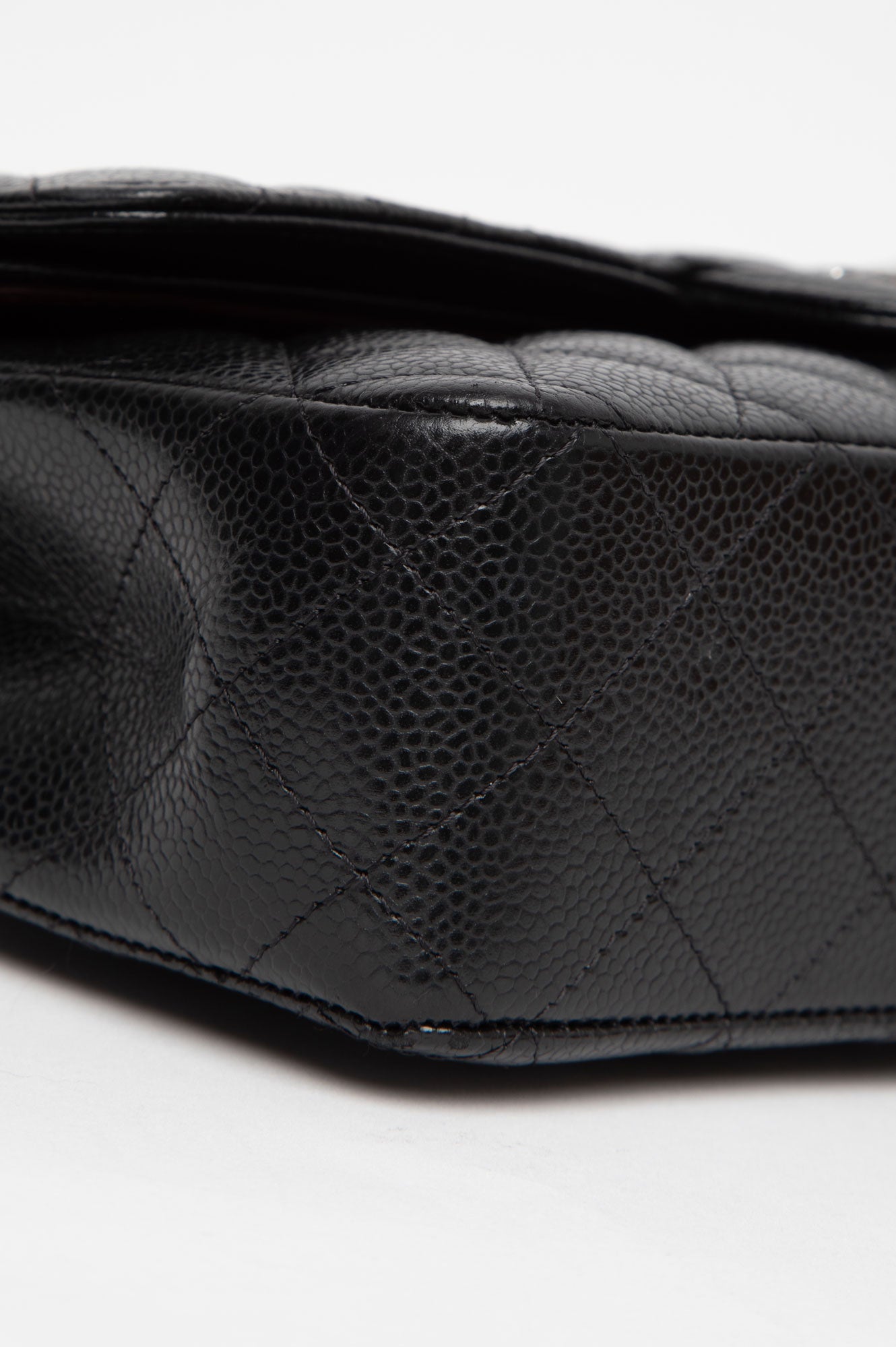 Chanel 2022 Black Caviar Classic Double Flap SHW