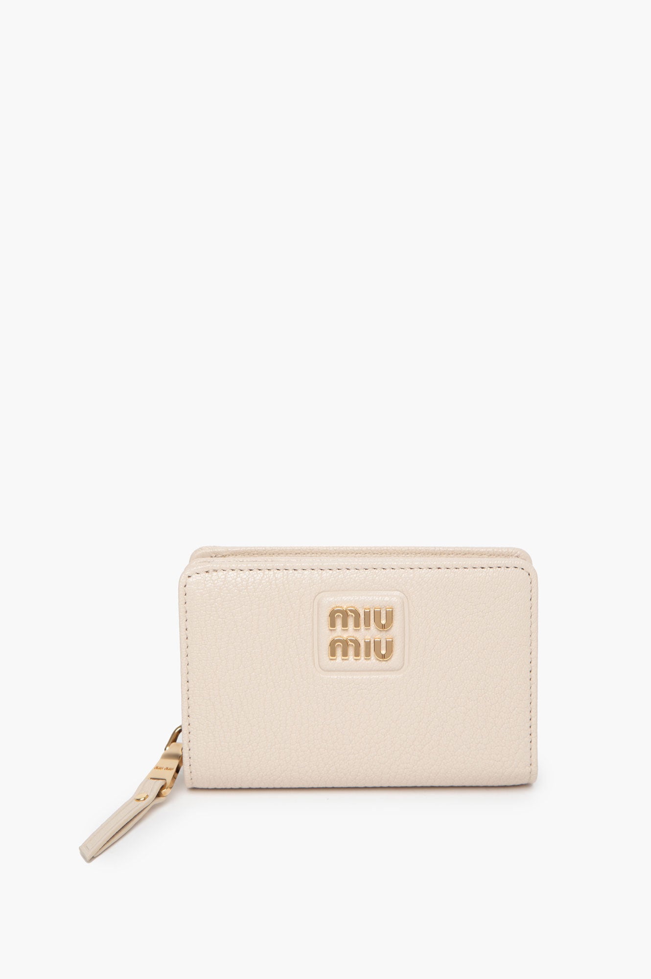 Miu Miu White Bifold Wallet