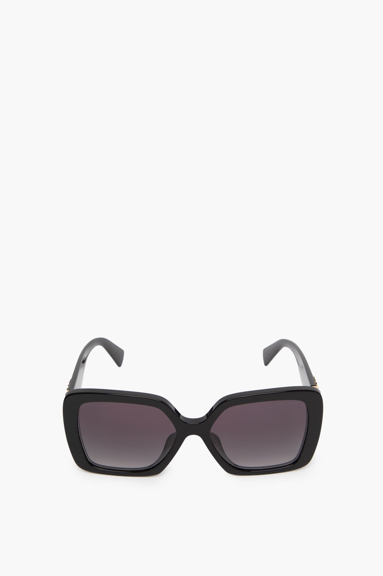 Miu Miu Black Square Frame Side Logo Sunglasses