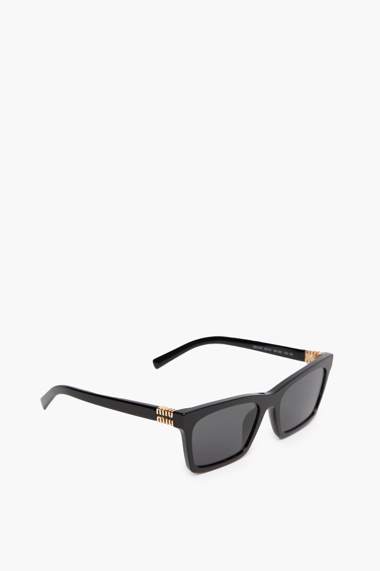 Miu Miu Black Rectangle Sunglasses