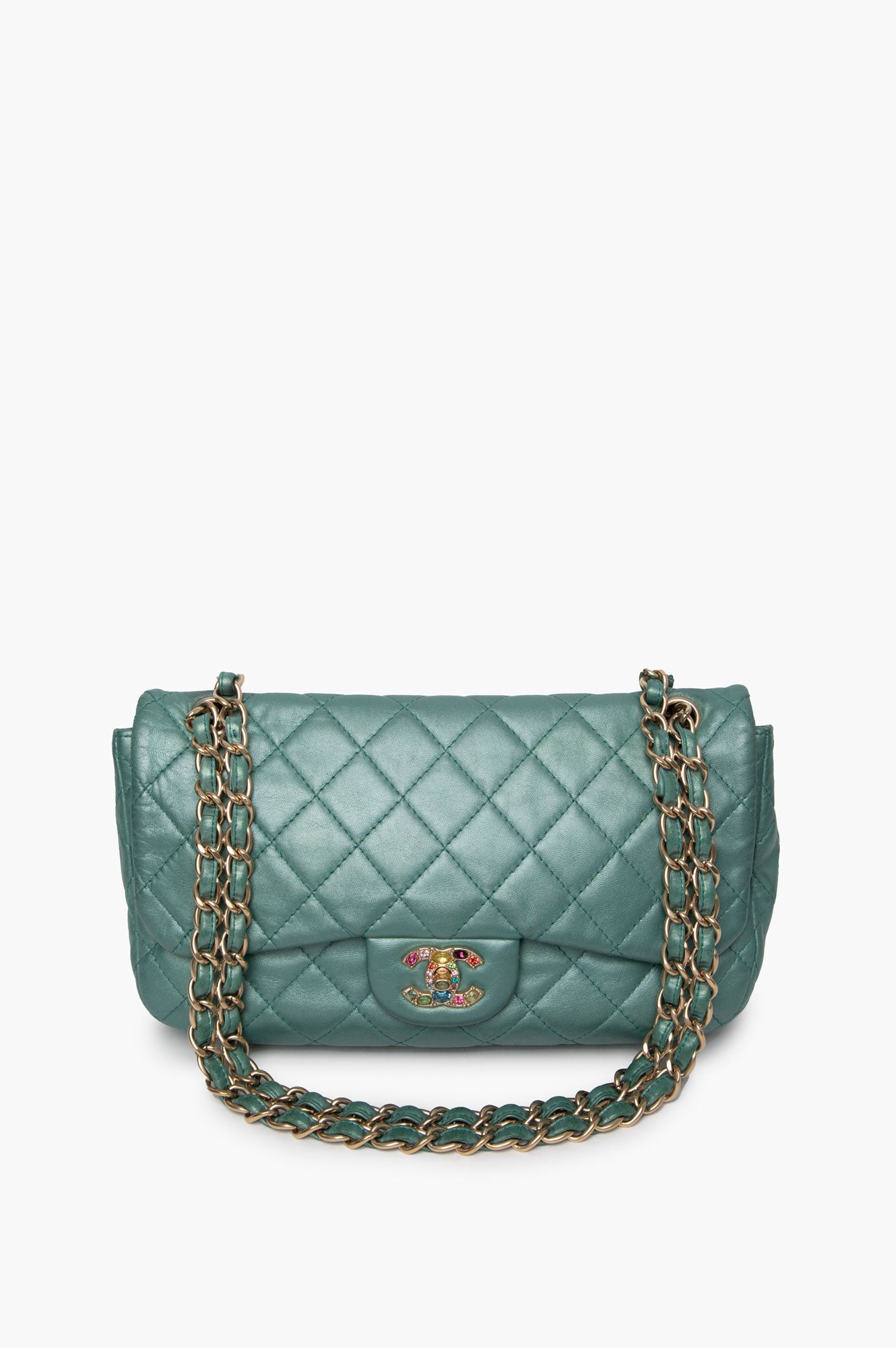Chanel 2014 Precious Jewel Quilted Flap Bag