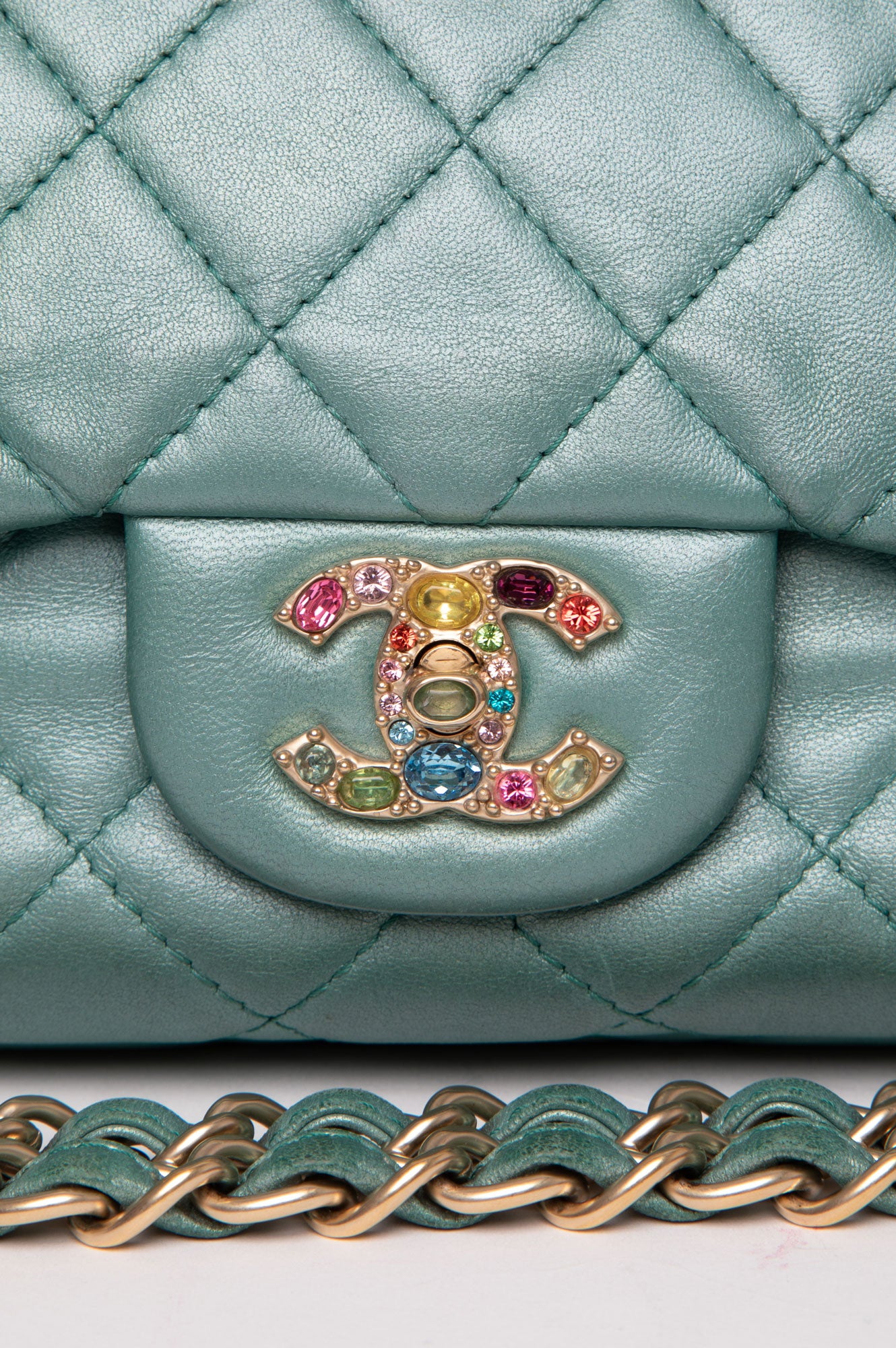 Chanel 2014 Precious Jewel Quilted Flap Bag
