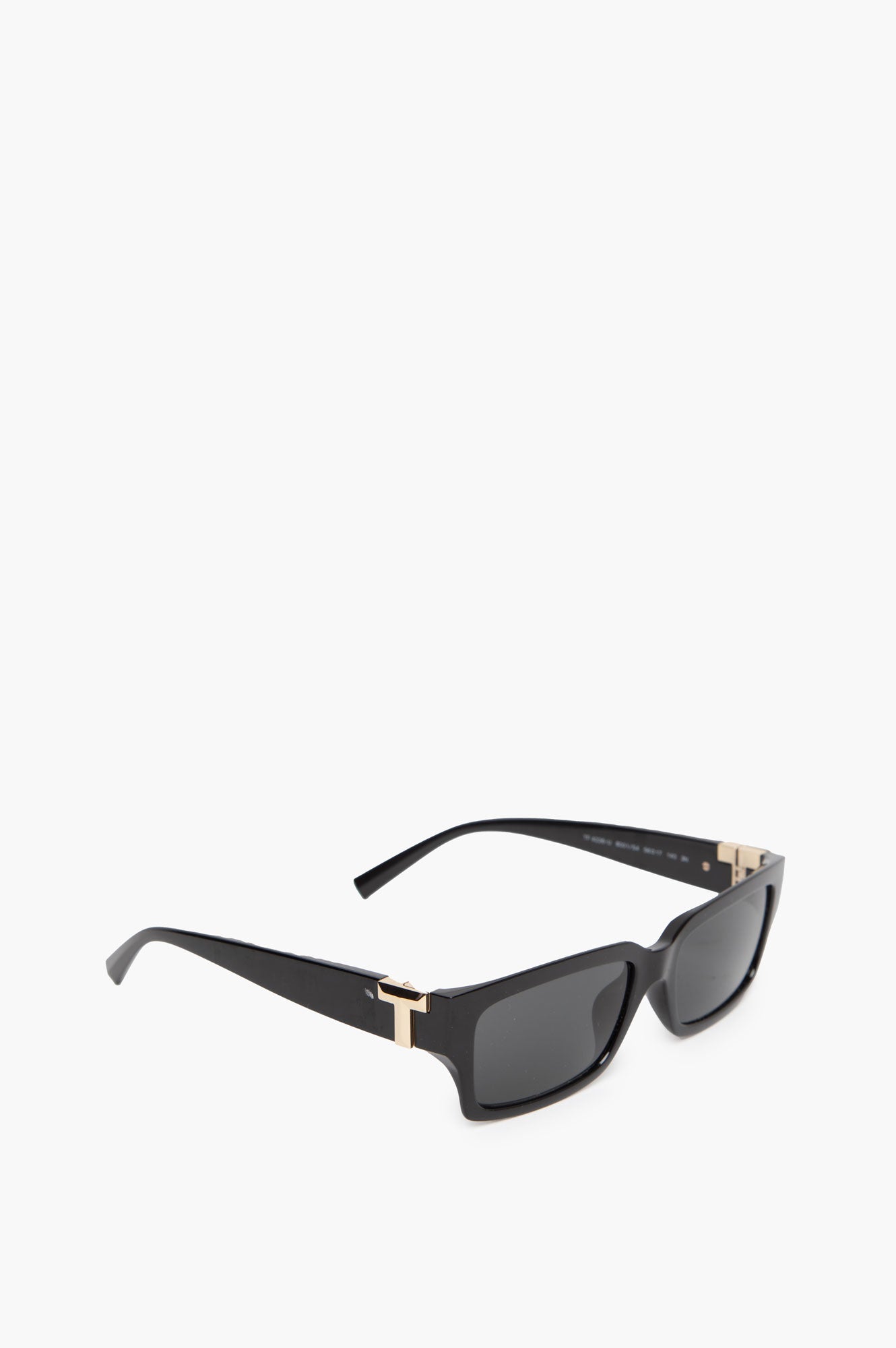Tiffany Black Frame With Gold T logo Sunglasses