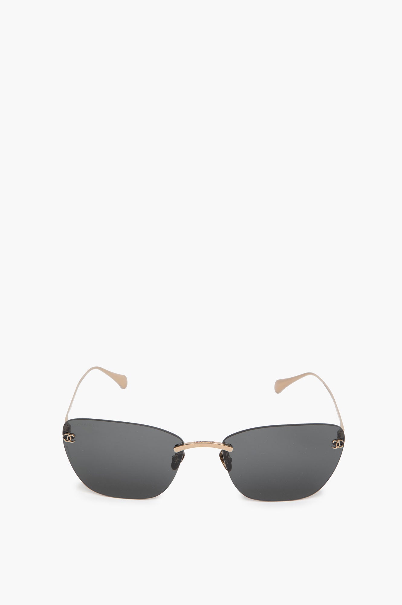 Chanel Black Lense Cat Eye Sunglasses