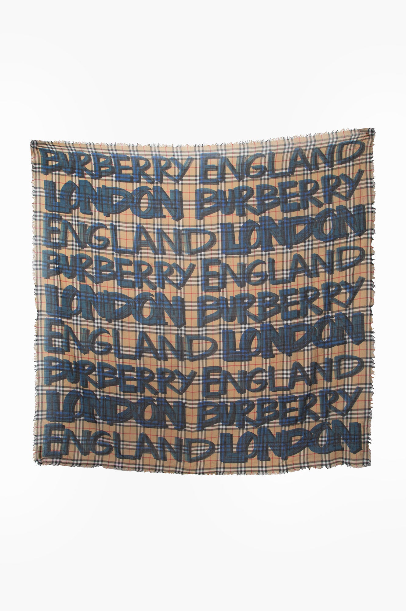 Burberry Check Cashmere and Silk Scarf