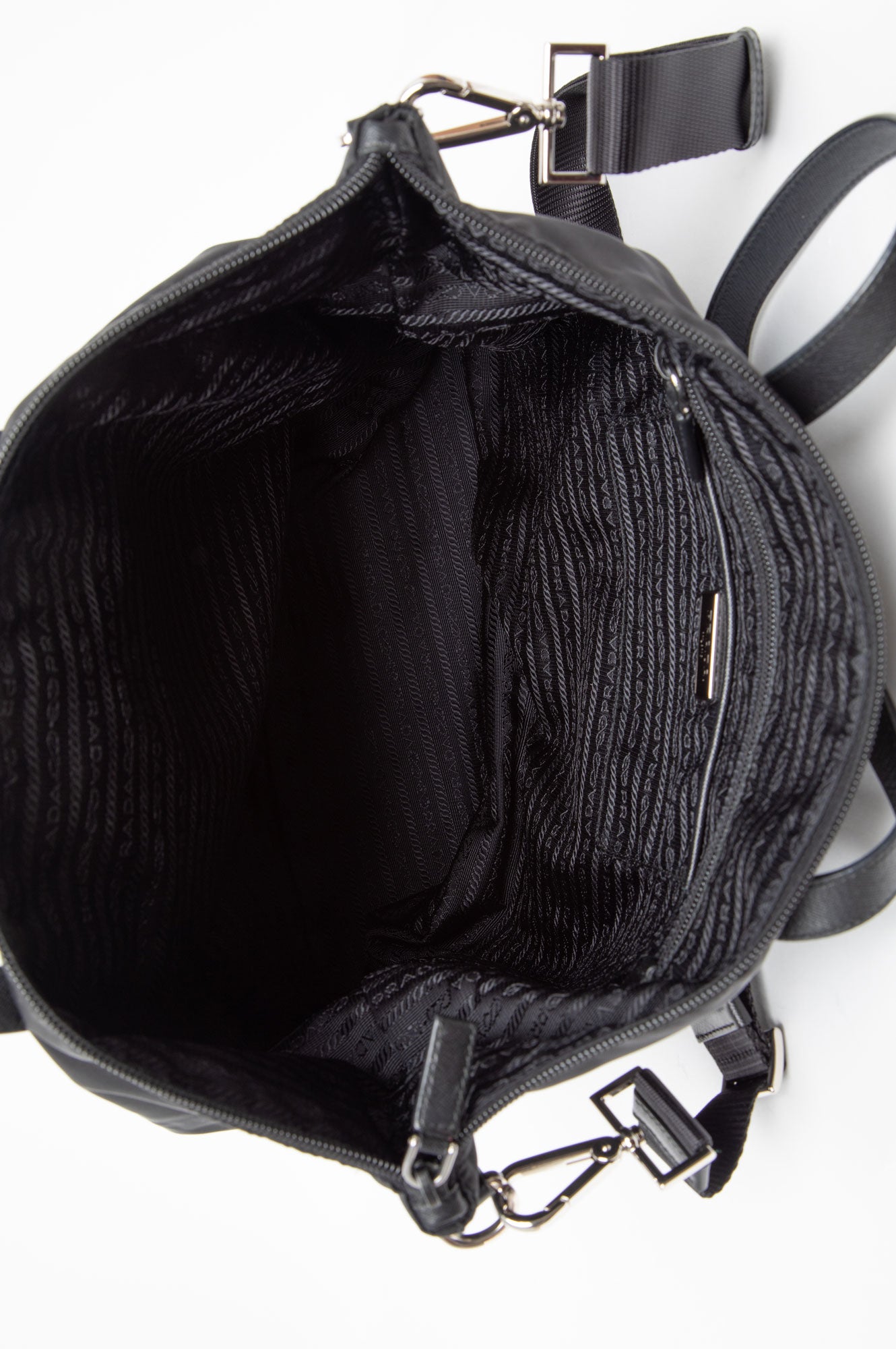 Prada Black Nylon Tote Bag