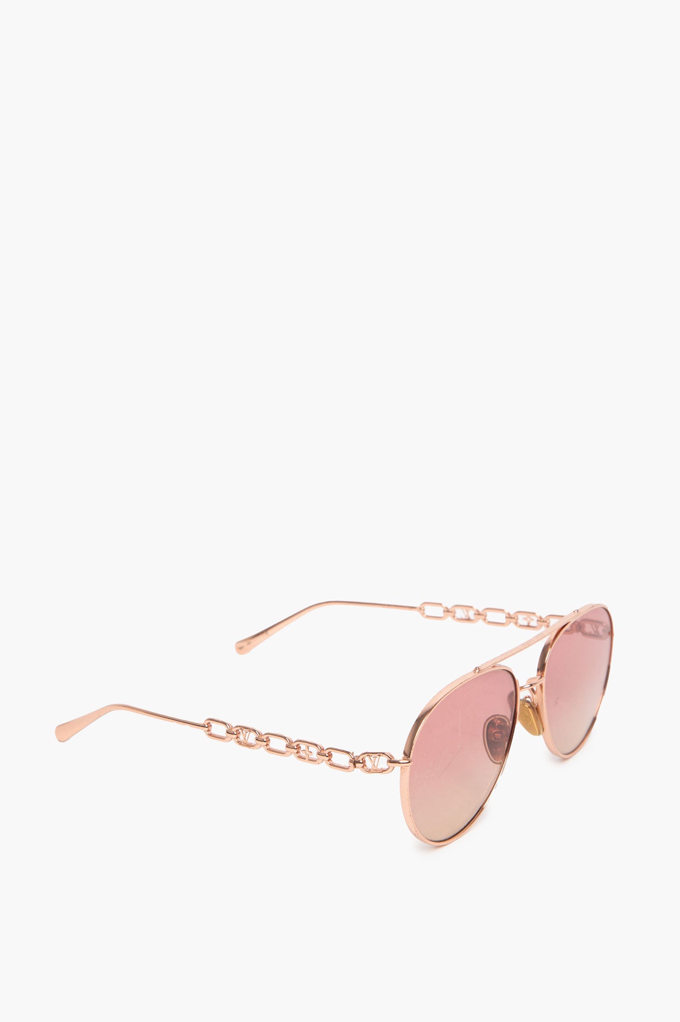 Louis Vuitton Rose Gold Aviator Sunglasses