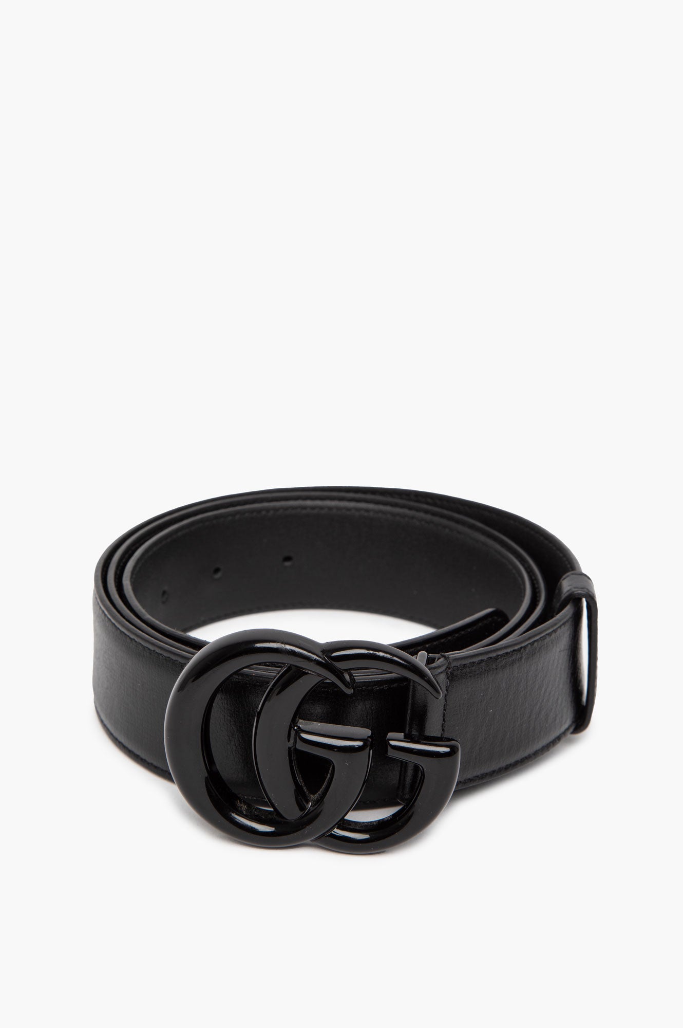 Gucci Marmont Black Leather Belt Size 110