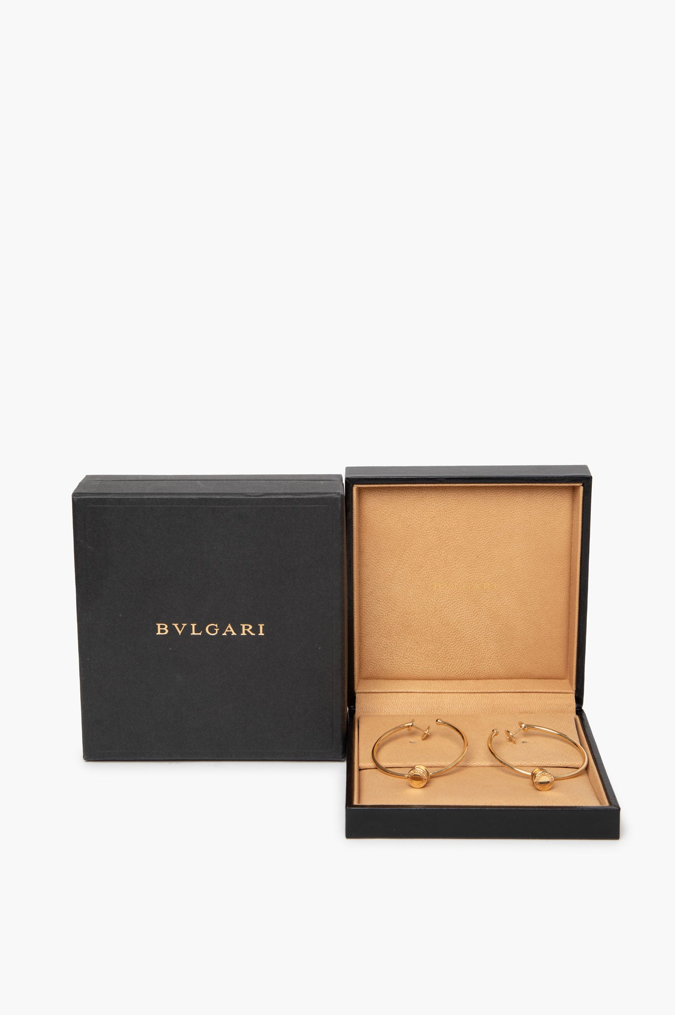 Bvlgari B Zero One 18K Gold Hoop Earrings