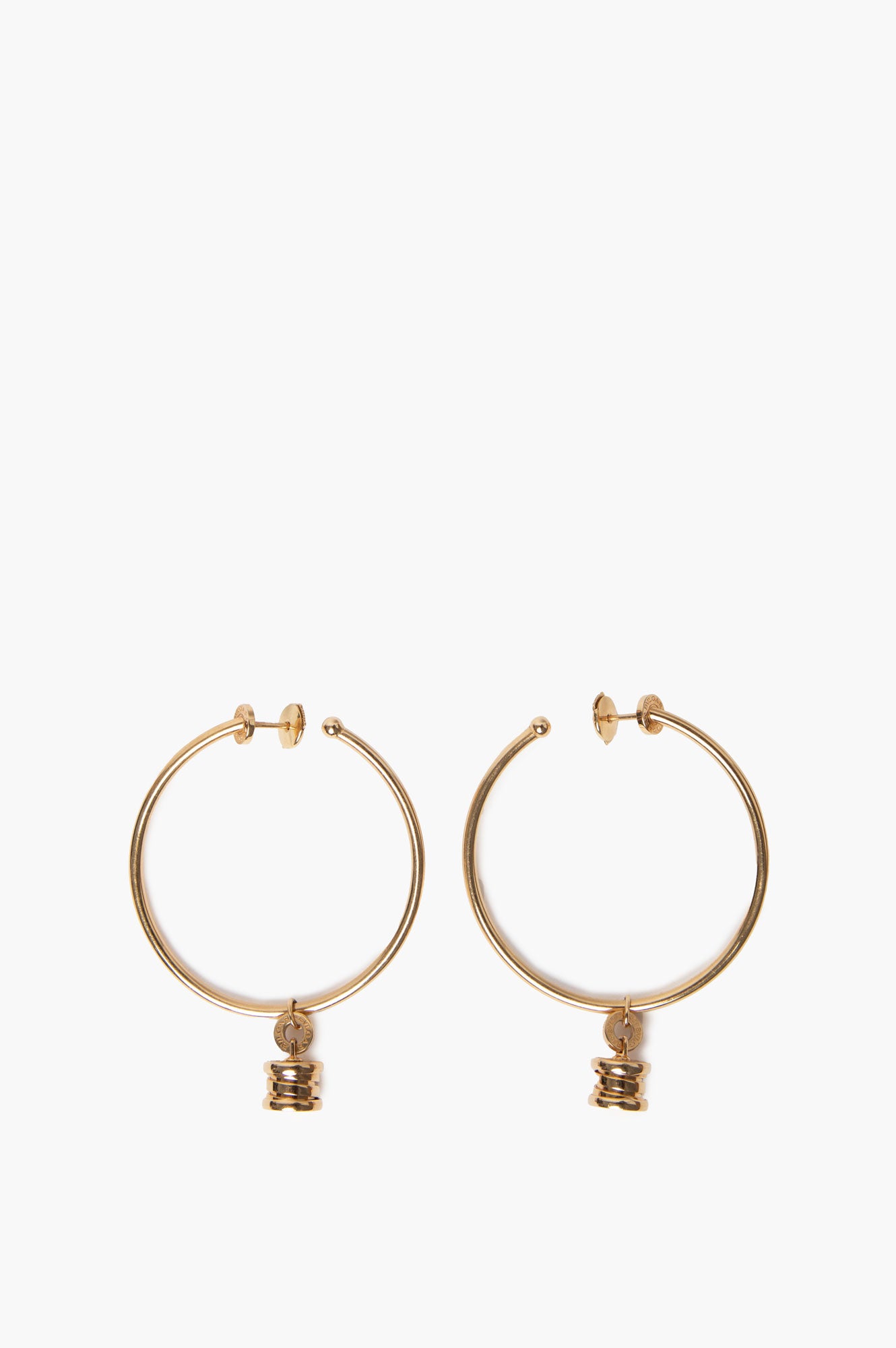 Bvlgari B Zero One 18K Gold Hoop Earrings