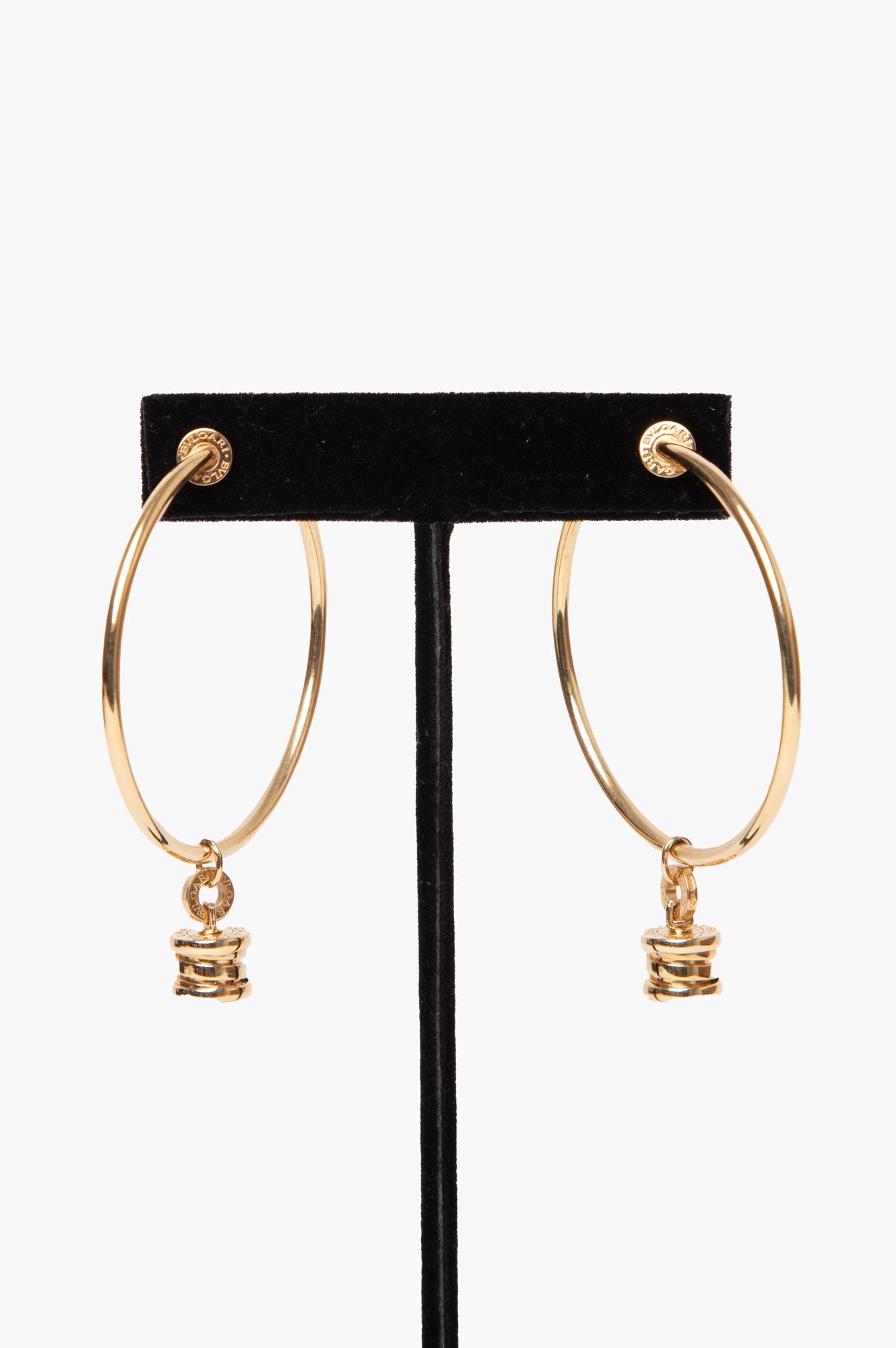 Bvlgari B Zero One 18K Gold Hoop Earrings