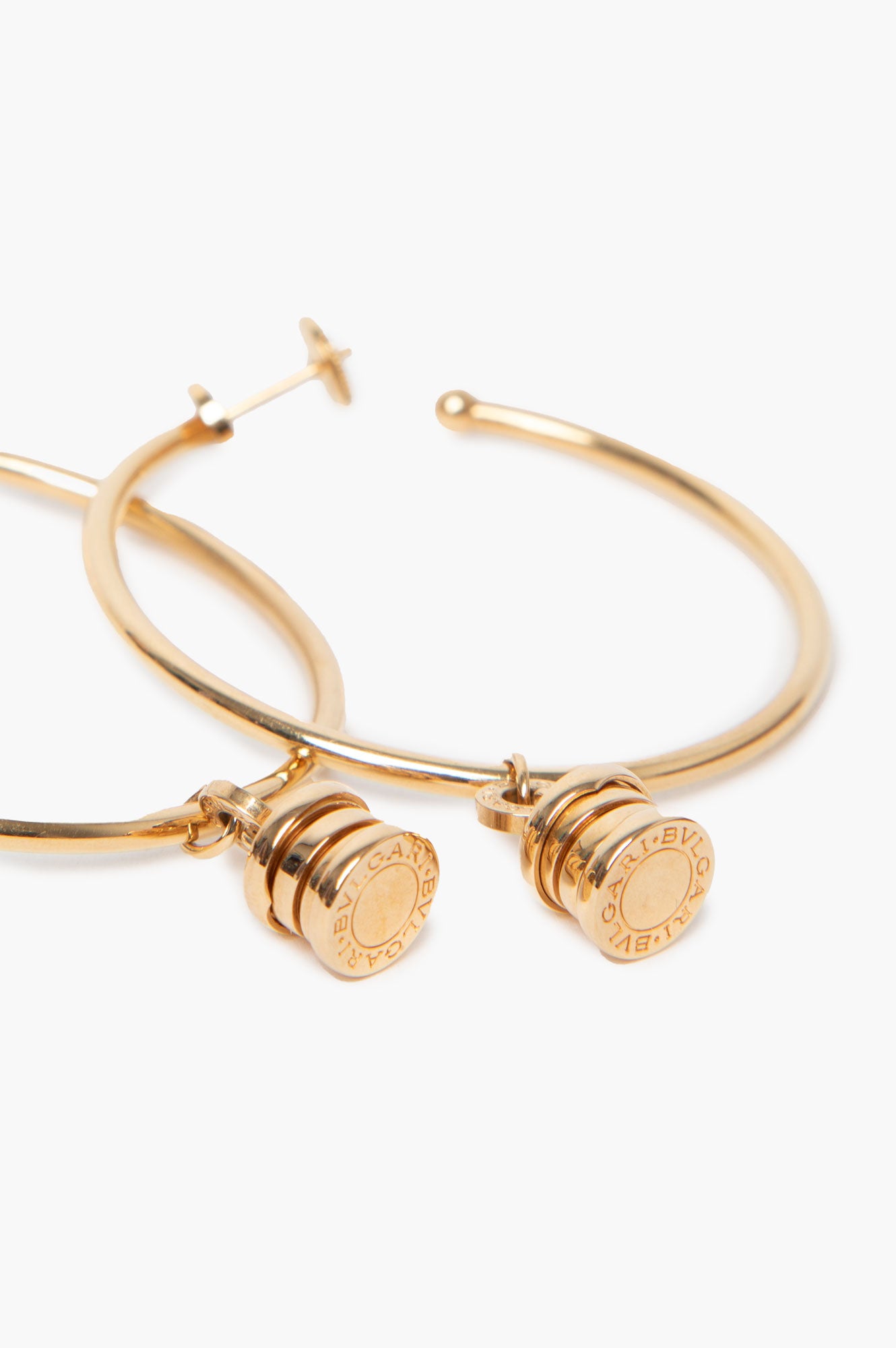 Bvlgari B Zero One 18K Gold Hoop Earrings