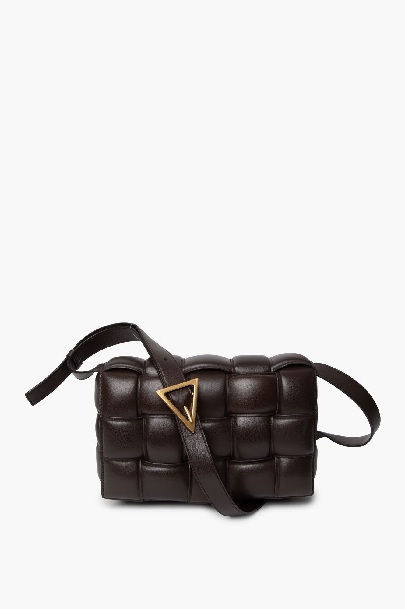 Bottega Veneta Dark Brown Fondant Padded Cassette