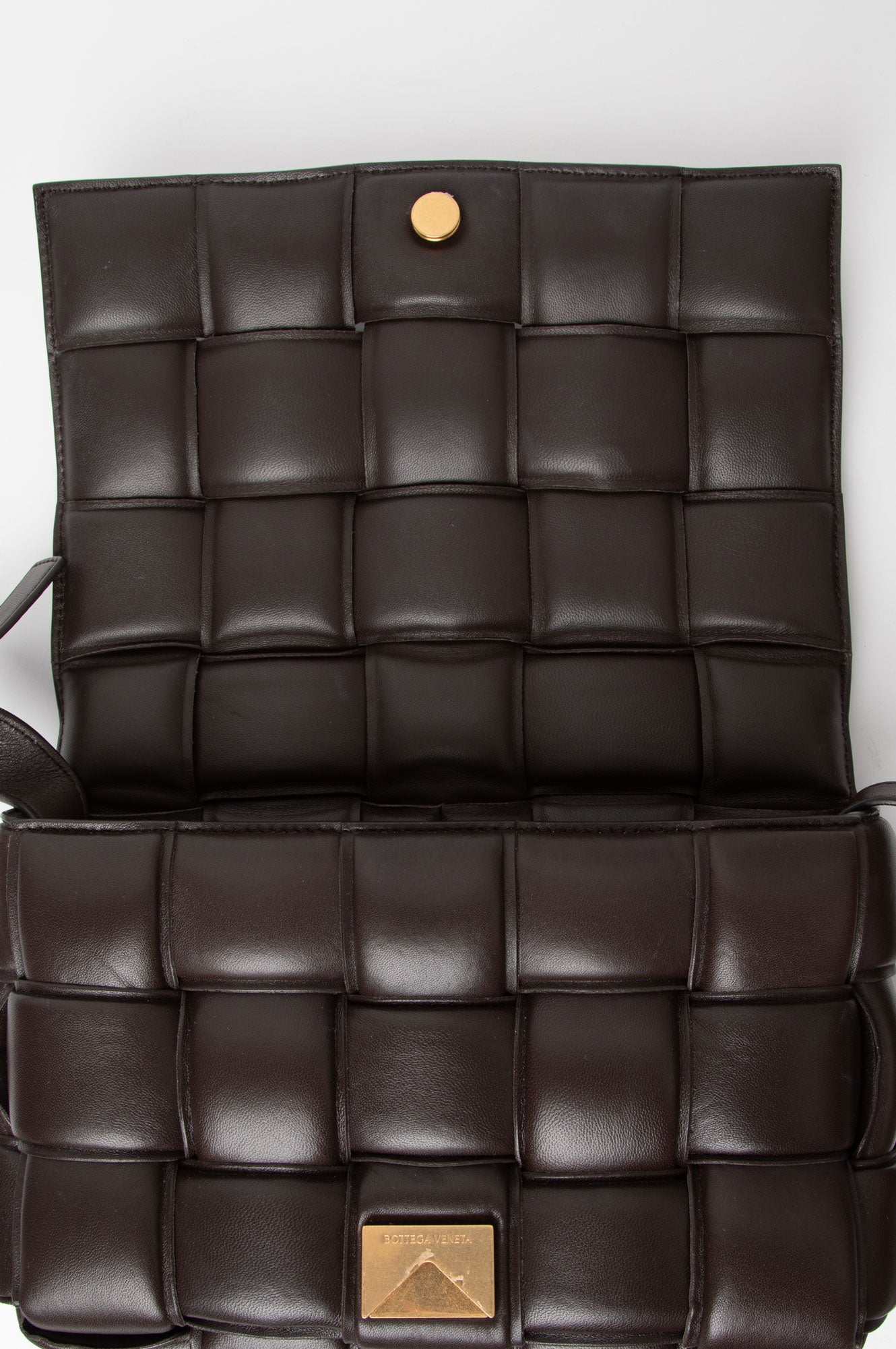Bottega Veneta Dark Brown Fondant Padded Cassette
