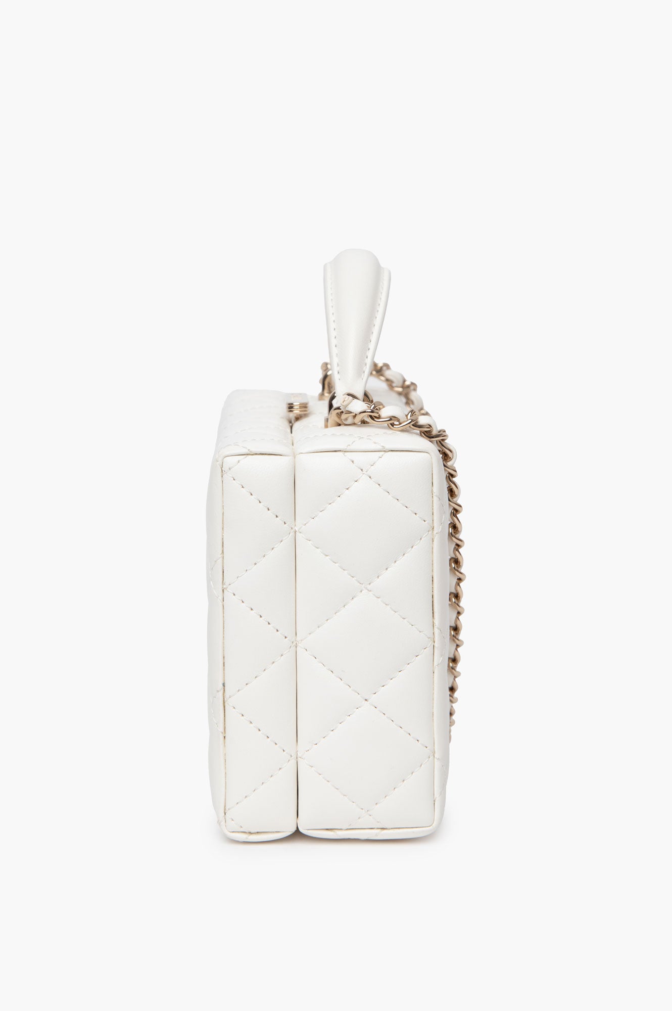 Chanel 2024 White Lambskin Vanity Bag