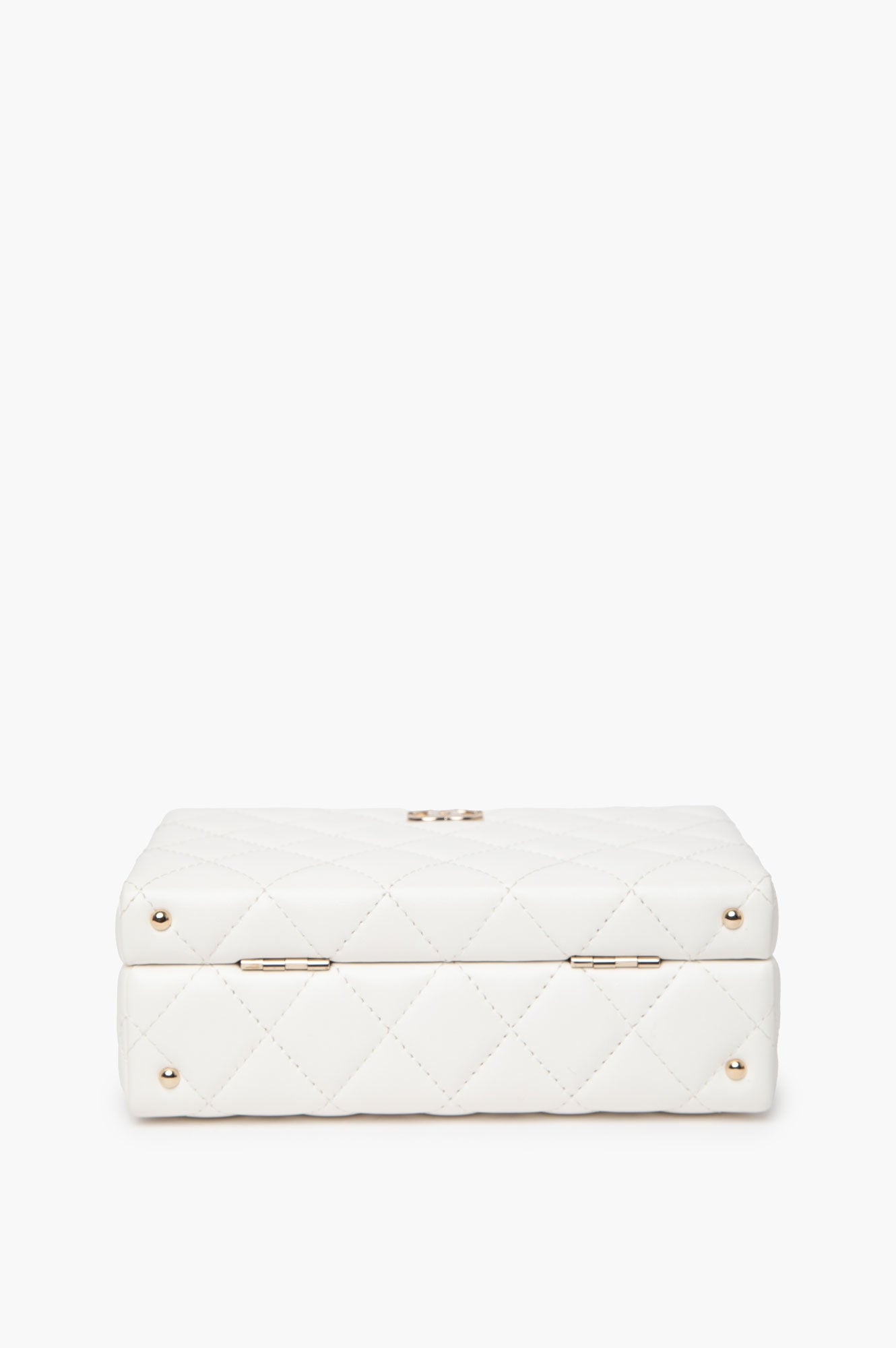 Chanel 2024 White Lambskin Vanity Bag