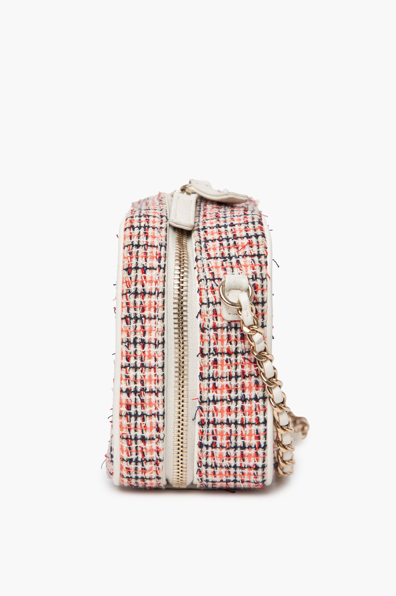 Chanel Multi-Color Tweed CC Logo Mania Camera Bag