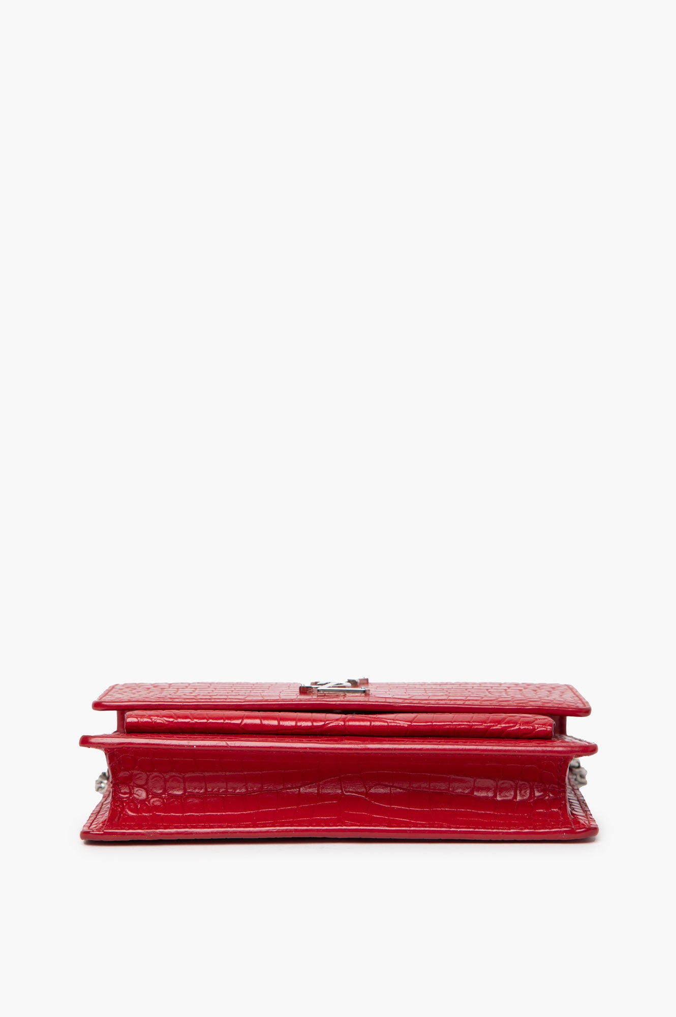 Saint Laurent Red Embossed Sunset in Small