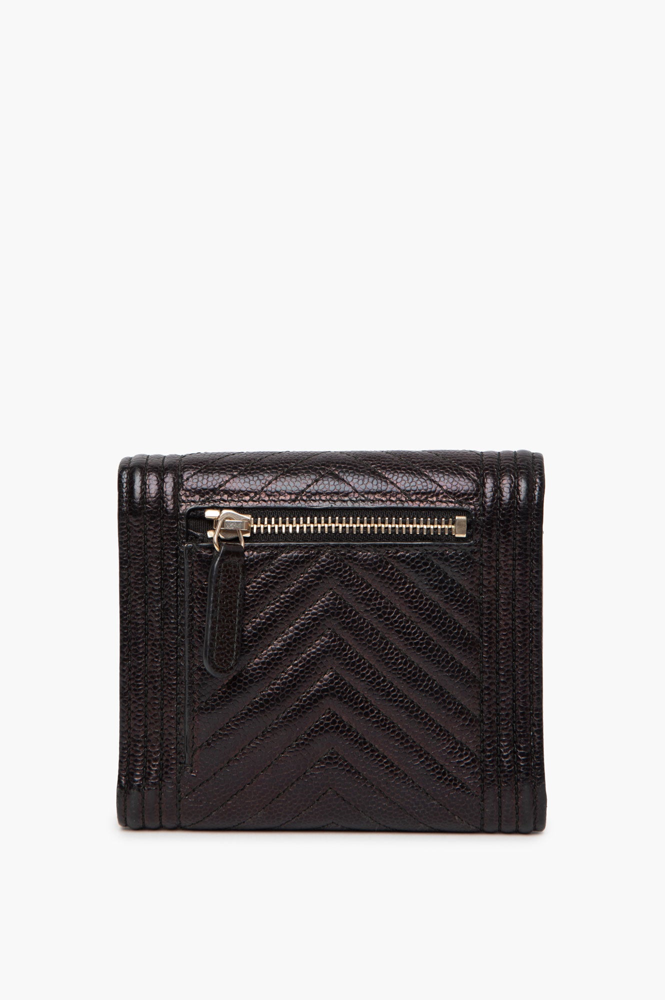 Chanel Black Caviar Boy Wallet