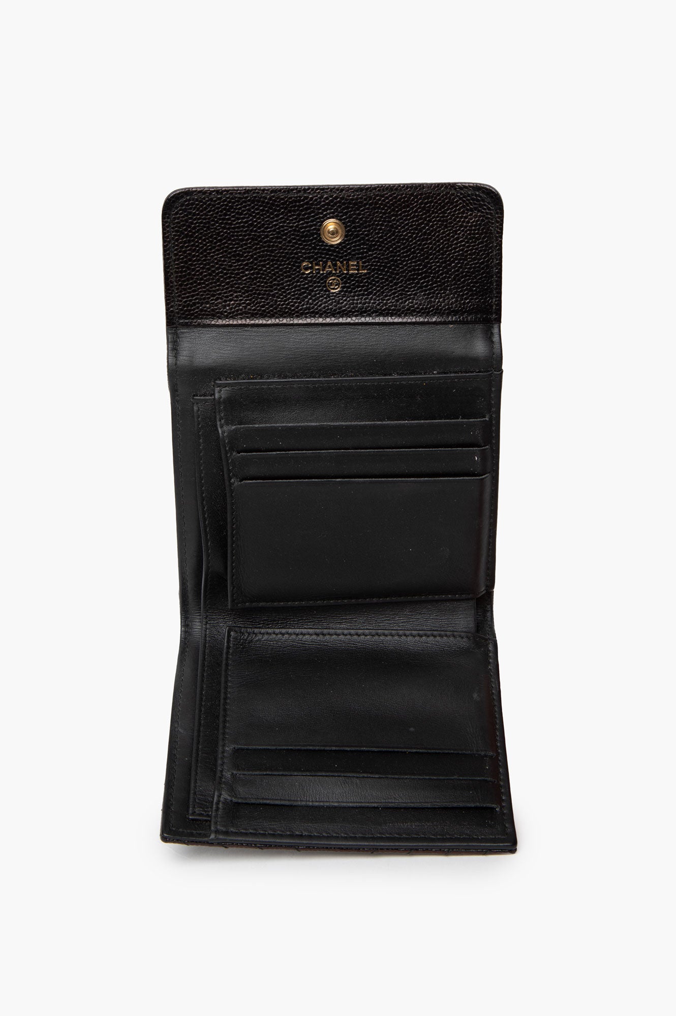 Chanel Black Caviar Boy Wallet