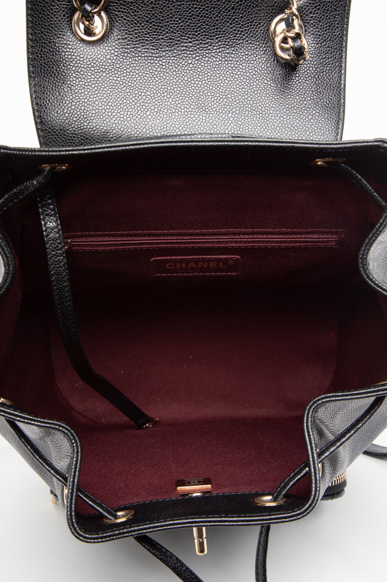 Chanel Black Caviar Business Affinity Backpack
