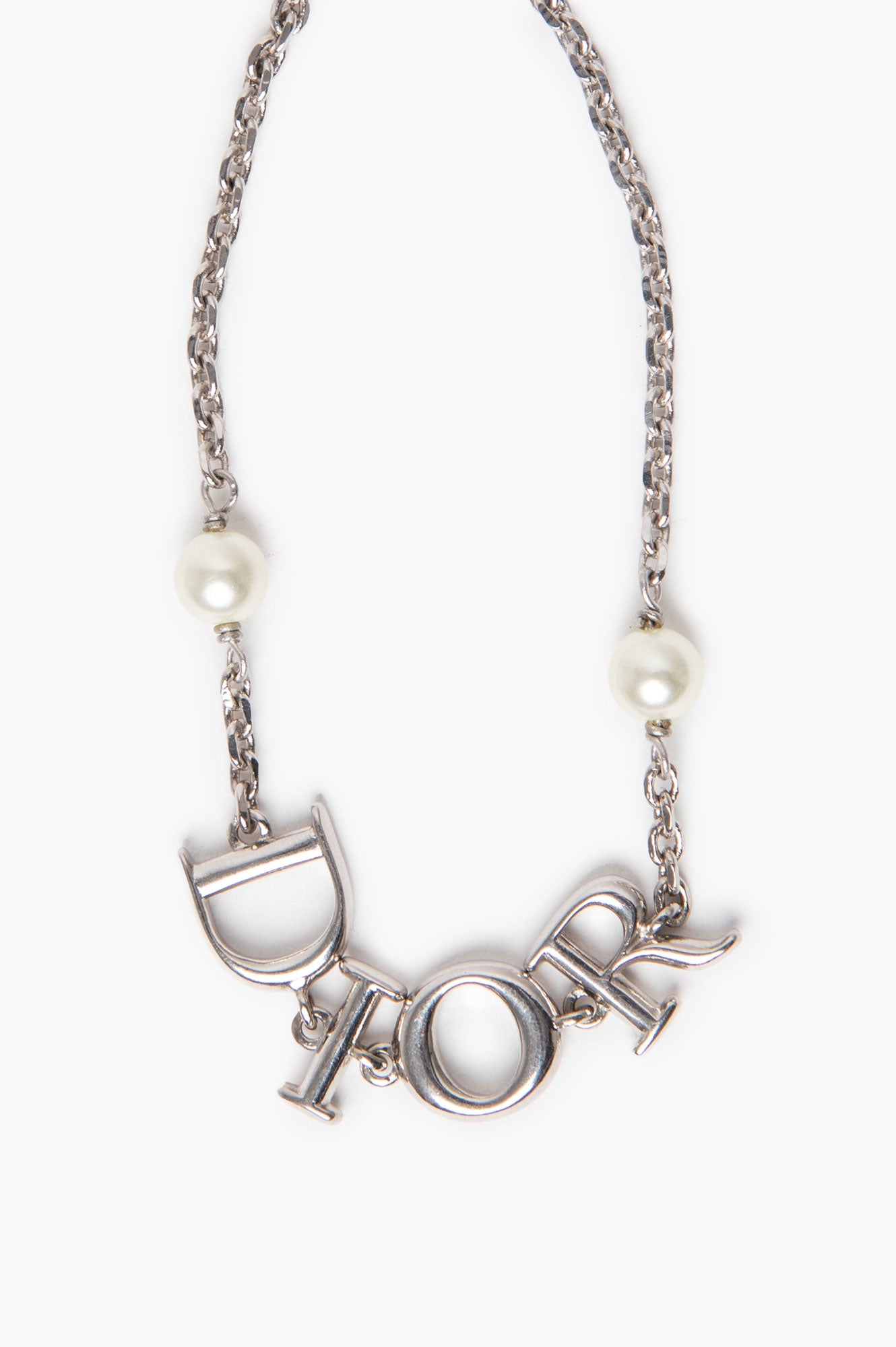 Christian Dior Dio(r)evolution Silver-Tone Pearl Bracelet