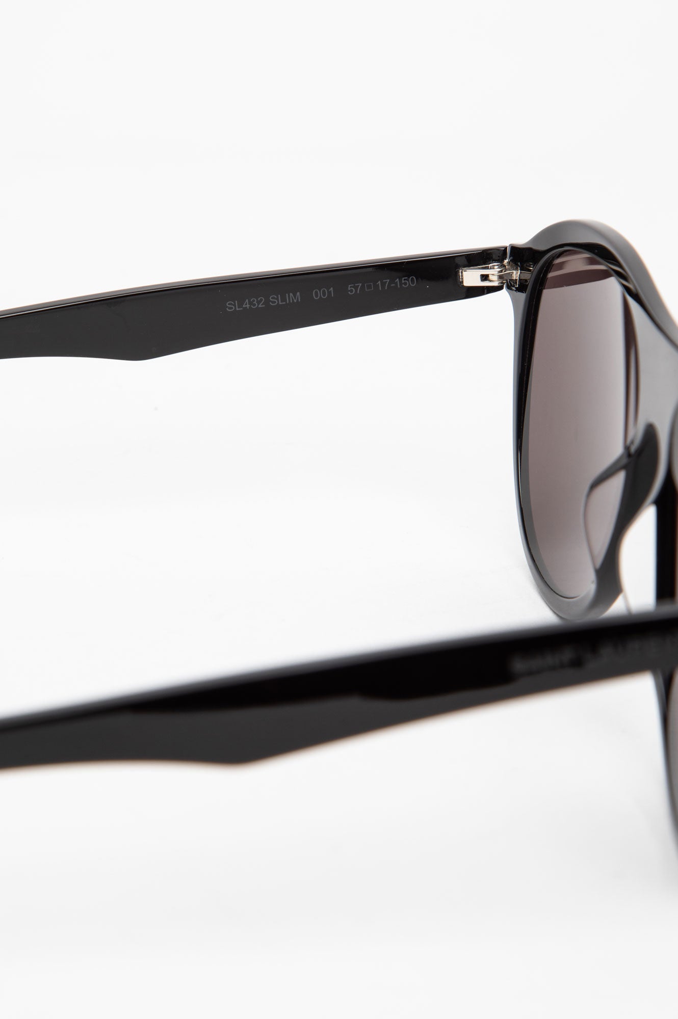 Saint Laurent Black Aviator Sunglasses