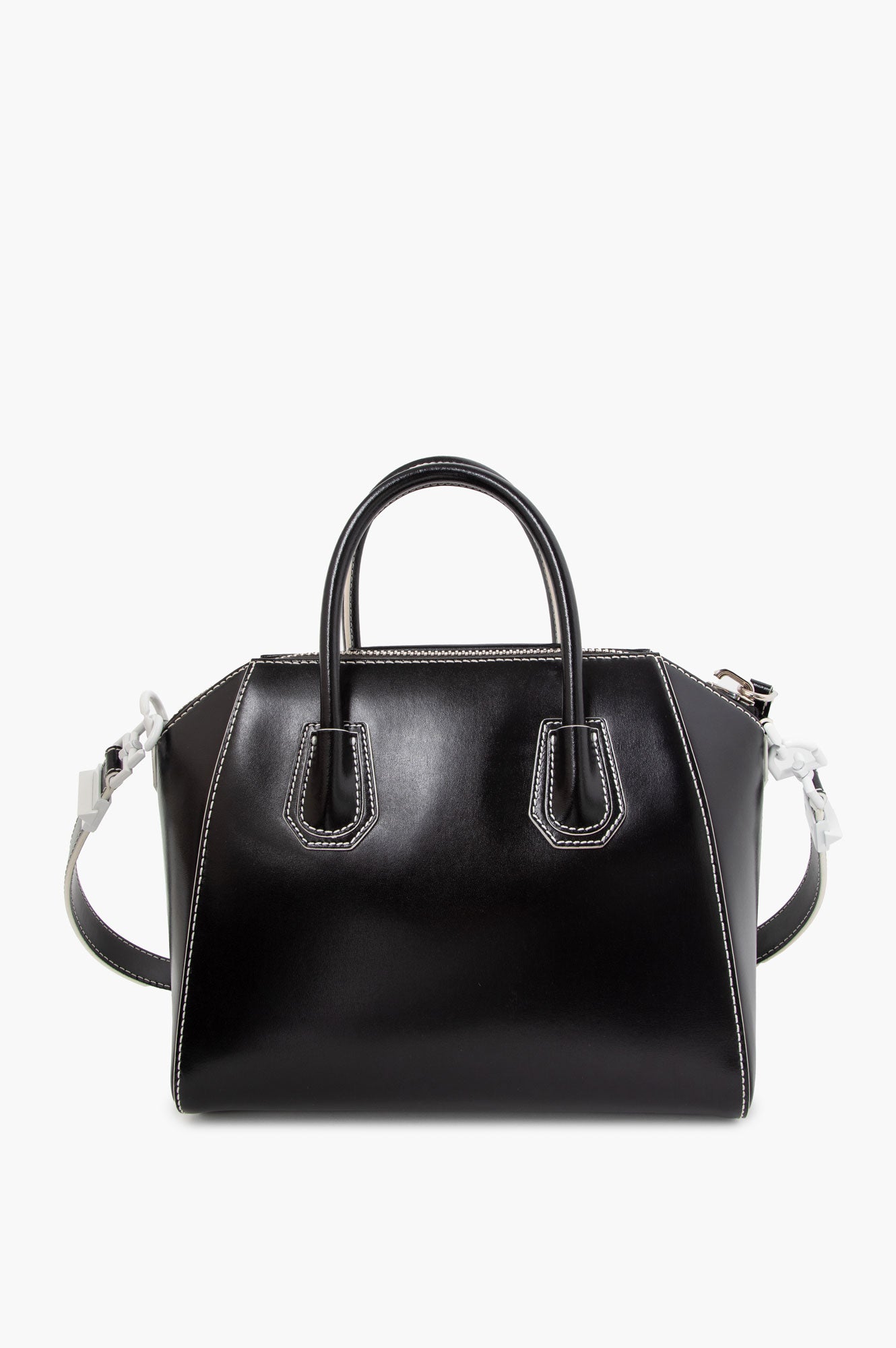 Givenchy Small Black Leather Contrast Stitching Antigona