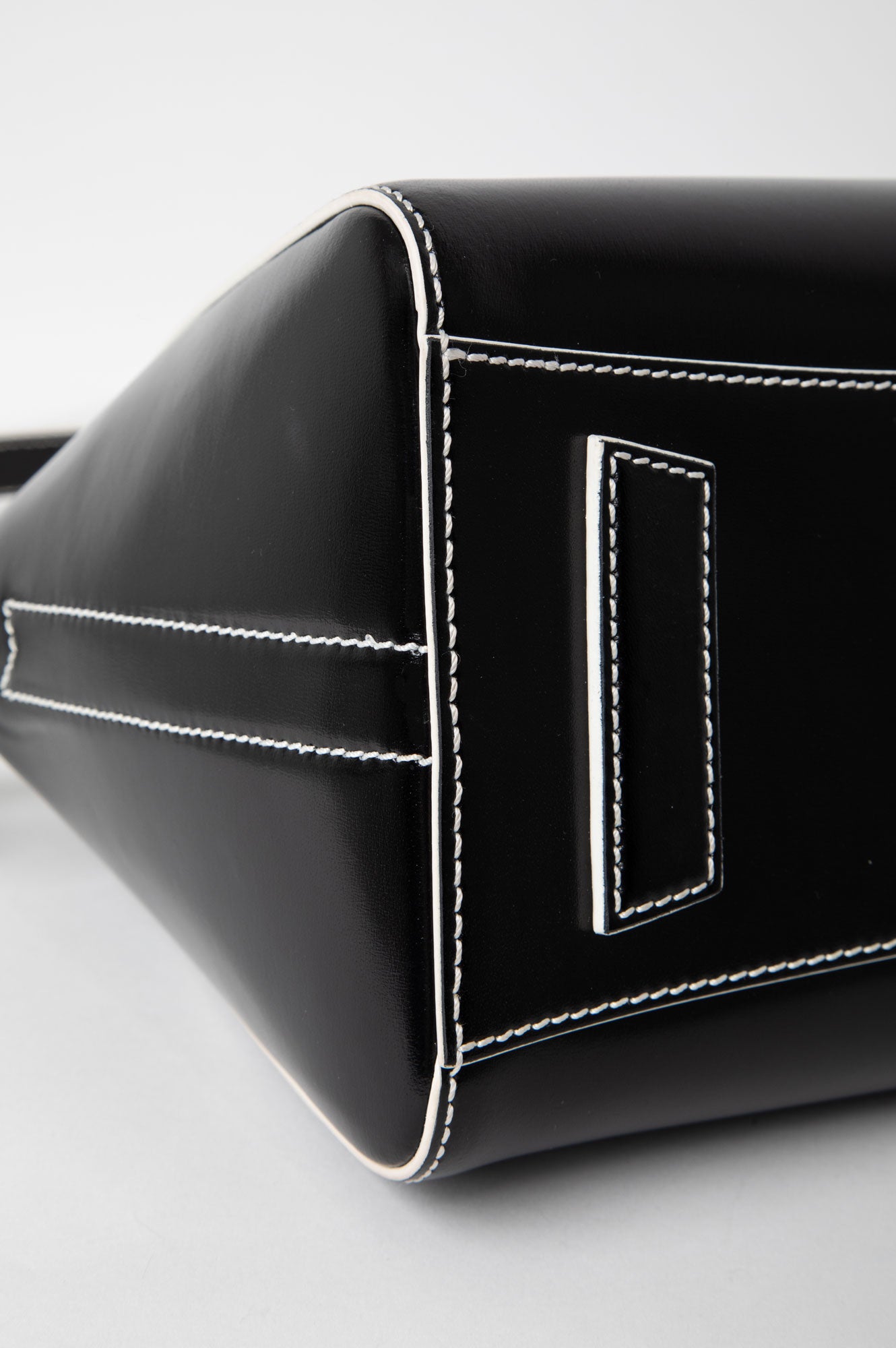 Givenchy Small Black Leather Contrast Stitching Antigona