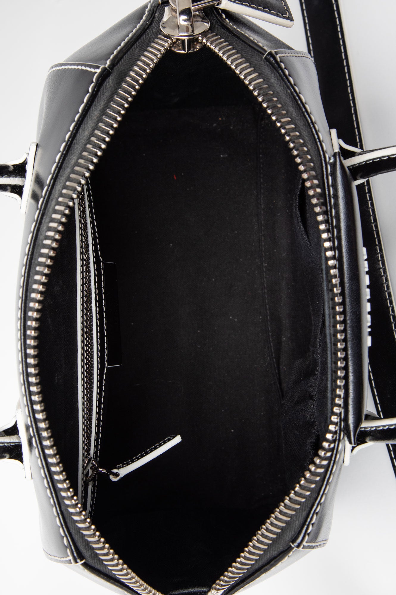 Givenchy Small Black Leather Contrast Stitching Antigona