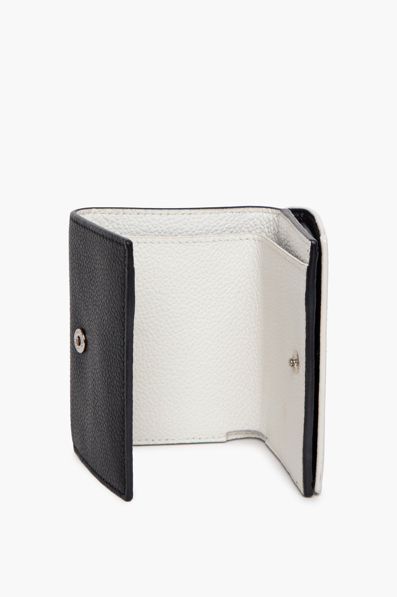 Saint Laurent White/Black Trifold Wallet