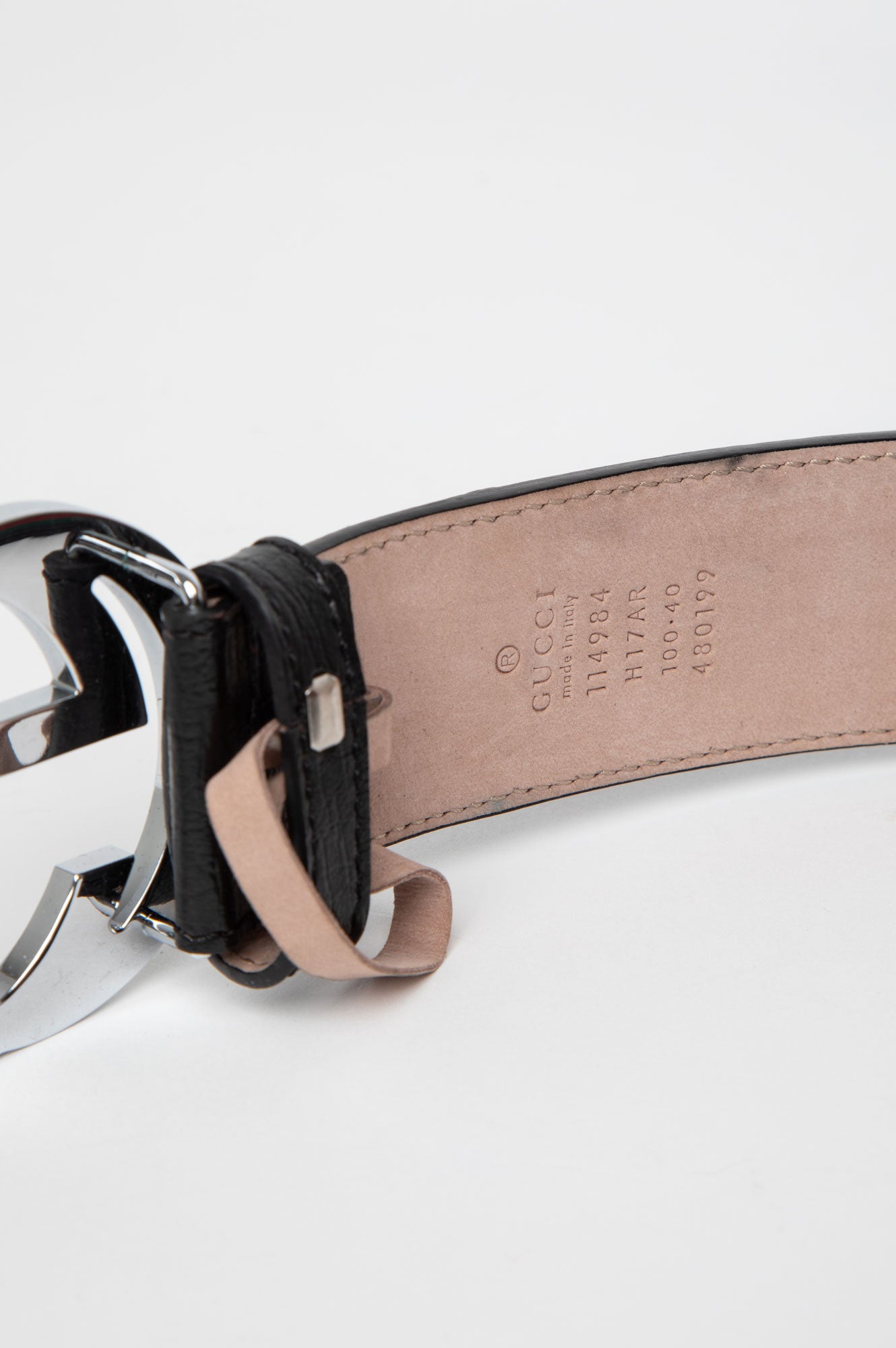 Gucci Interlocking GG Green and Red Web Belt Size 100